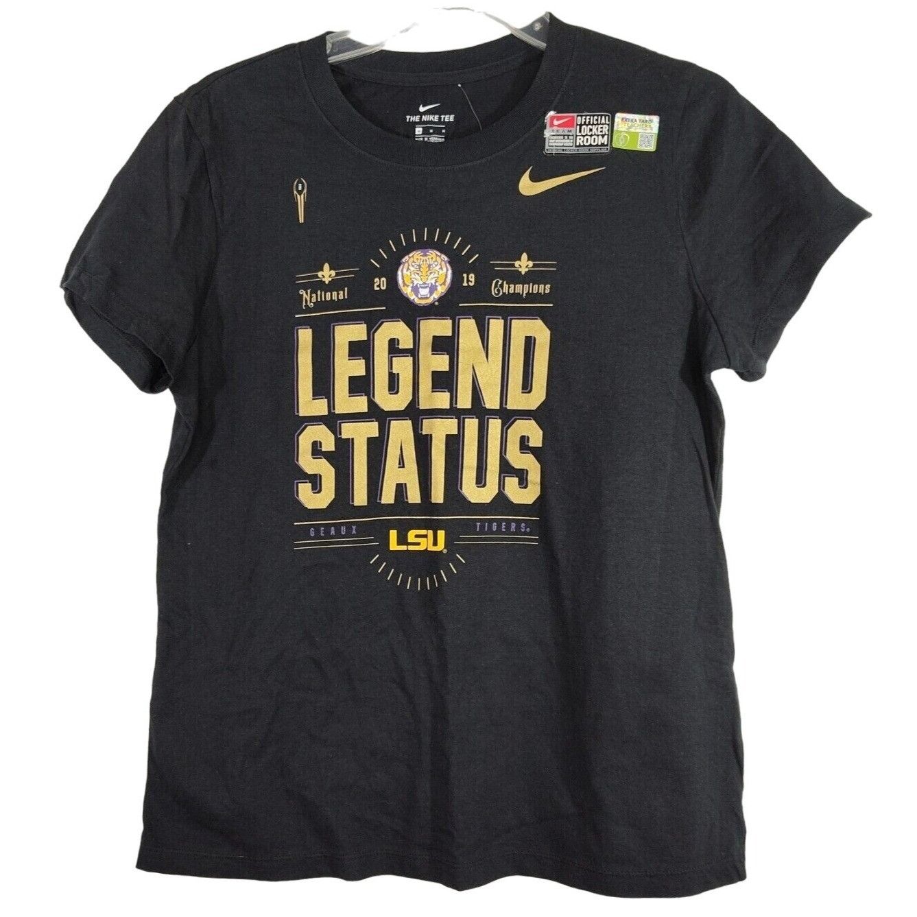 Nike Nike The Nike Tee Black Gold LSU T-Shirt 2019 Women Size M Size M / US 6-8 / IT 42-44 - 1 Thumbnail