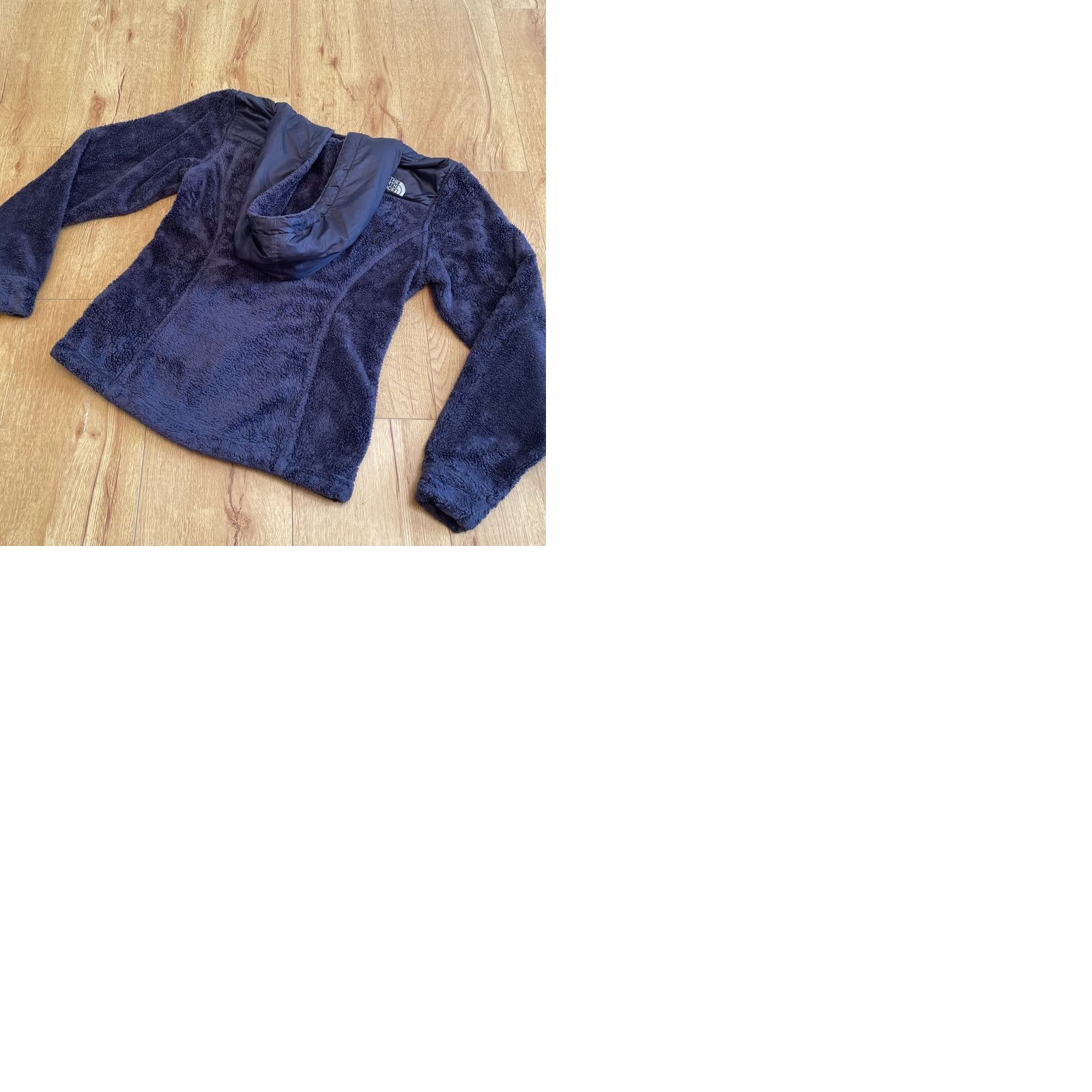 The North Face VINTAGE The NORTH FACE Oso Hooded Jacket XS Dark Grey Furry Raschel Fleece Full Zip Womenhood? Size XS / US 0-2 / IT 36-38 - 10 Thumbnail