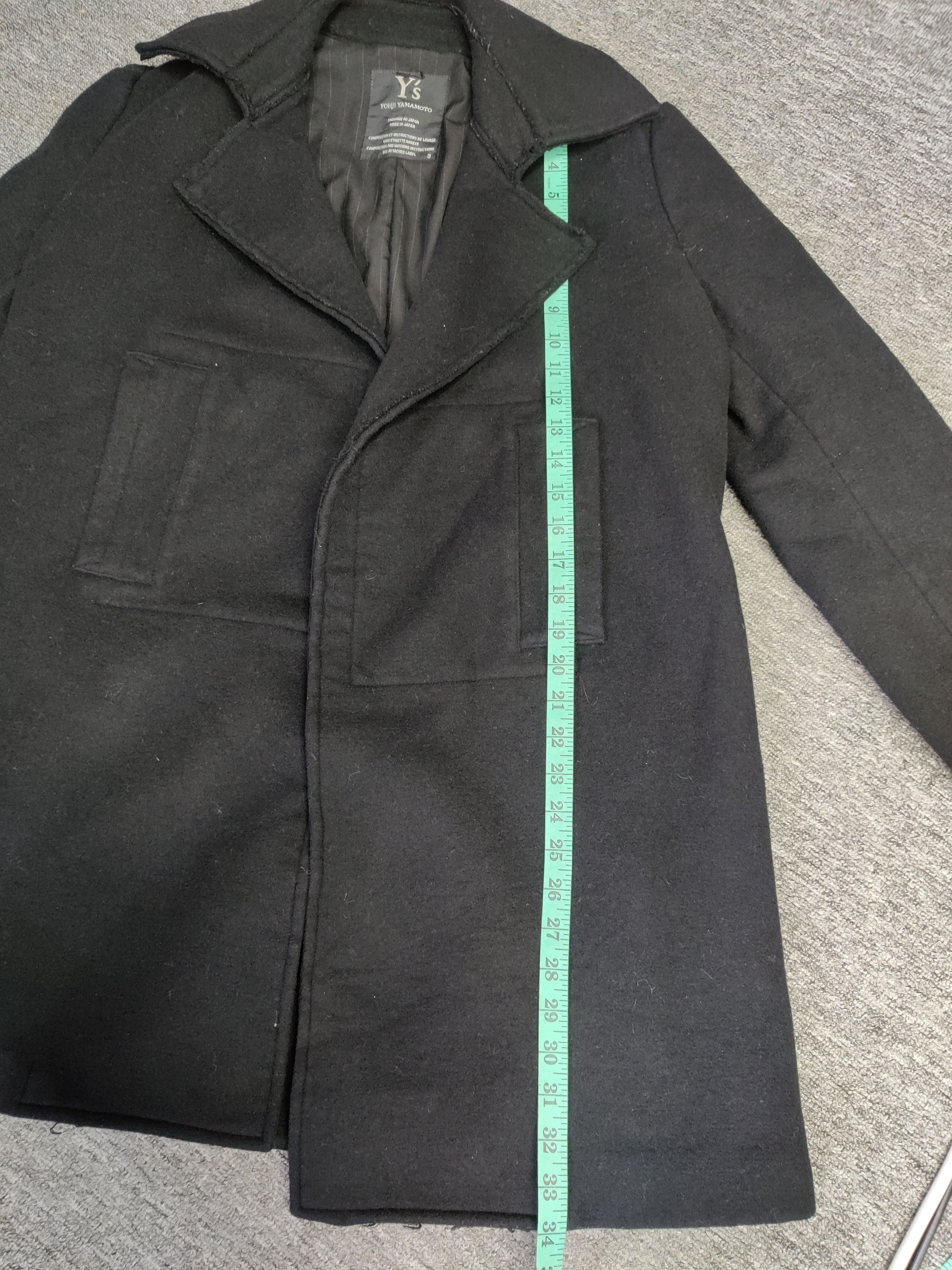 Yohji Yamamoto Nice ❗ Vintage Y's Yohji Yamamoto Wool French Coat Jacket Size US L / EU 52-54 / 3 - 15 Thumbnail