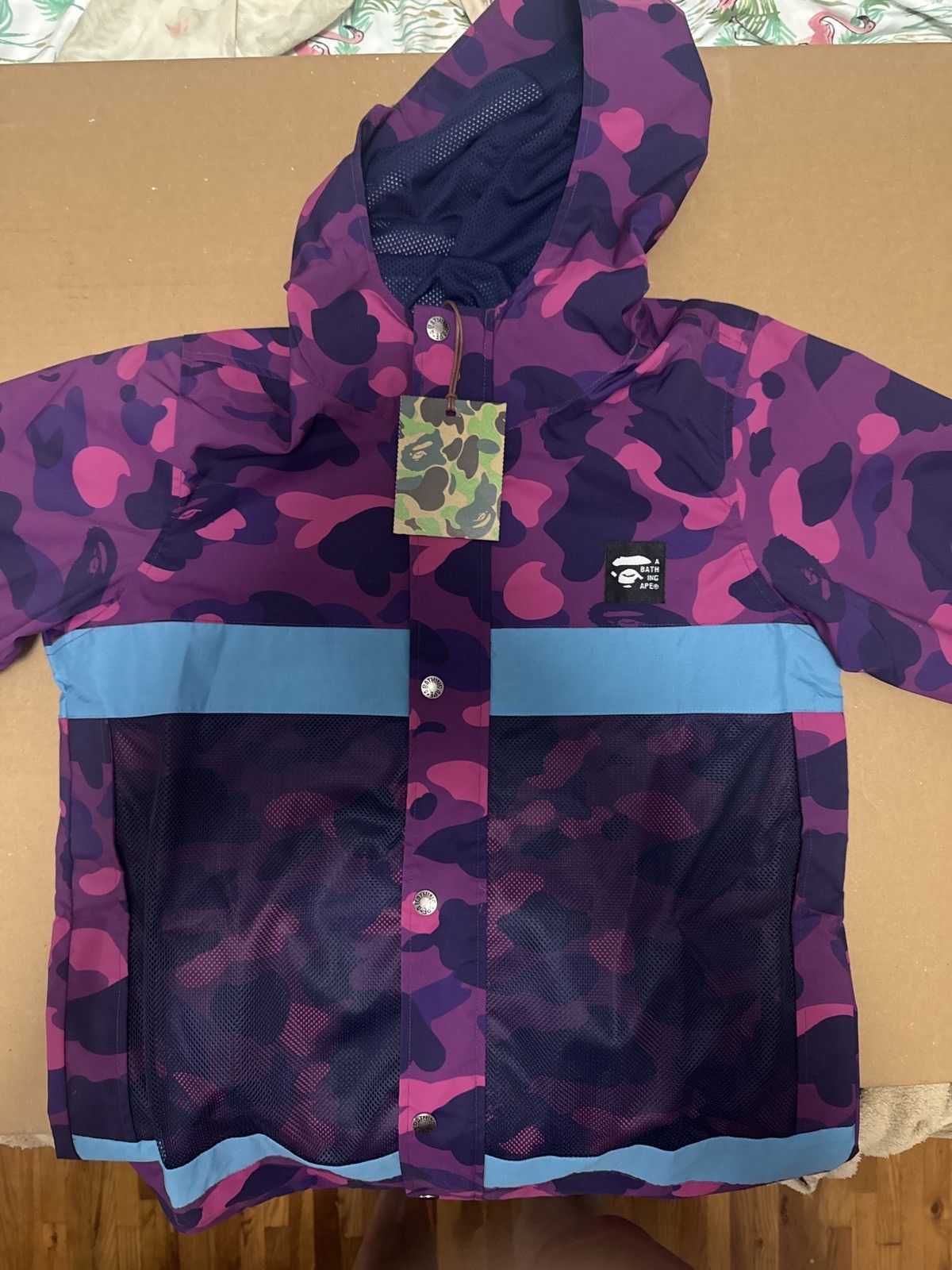 Bape Bape purple camo hooded windbreaker Size US XS / EU 42 / 0 - 1 Thumbnail