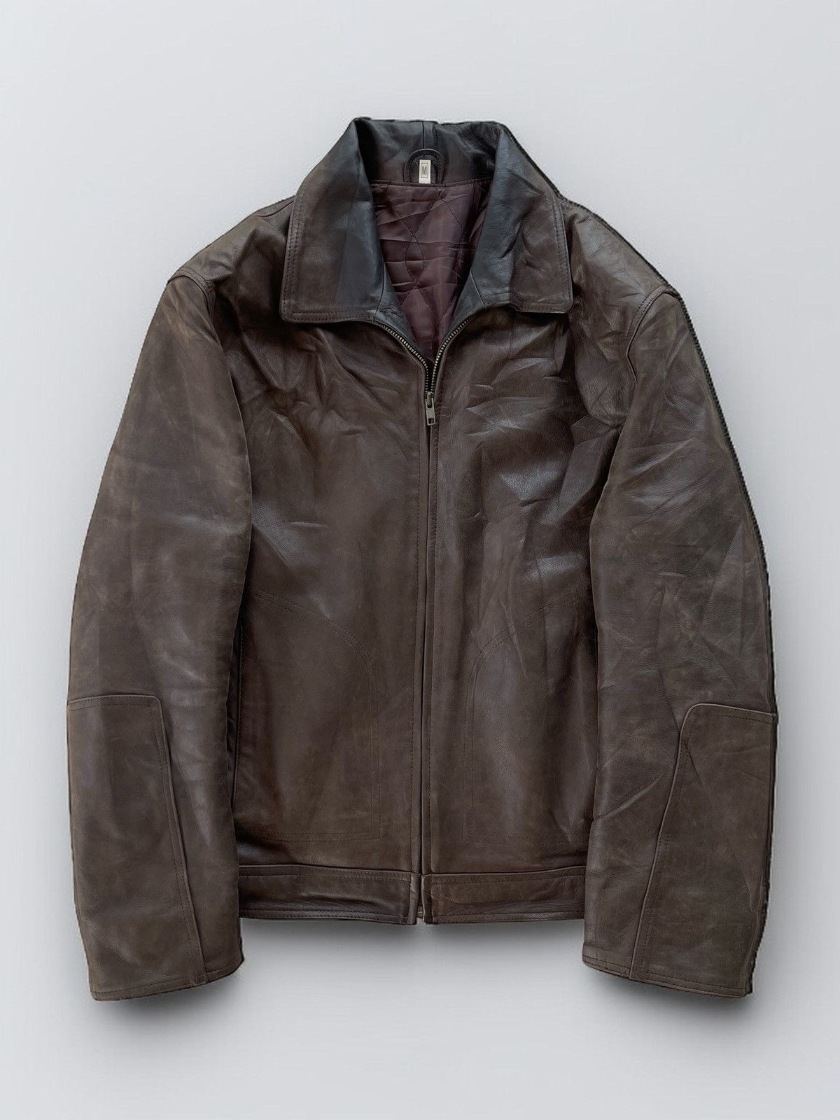 Japanese Brand 🔥Vintage Dicano Italy Real Lamb Leather Jacket Size US M / EU 48-50 / 2 - 1 Thumbnail