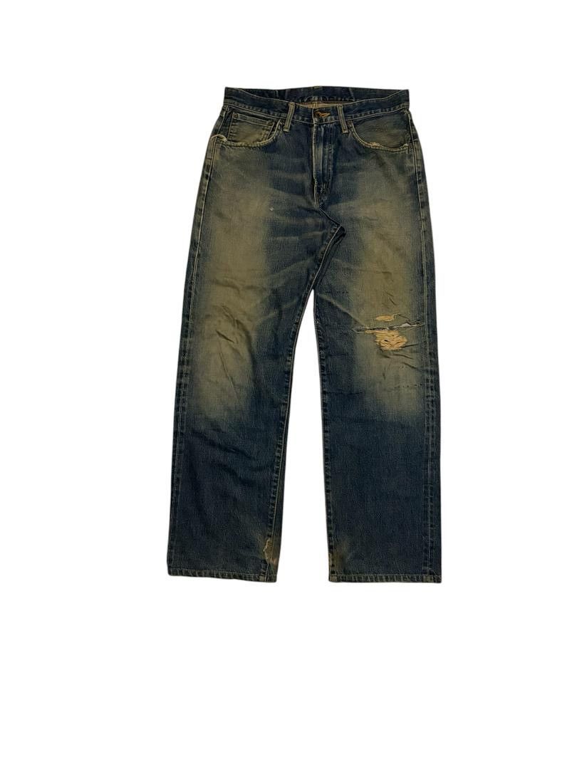 Edwin × Vintage Edwin Denim Pant Distressed Style made in Japan Size US 32 / EU 48 - 1 Thumbnail