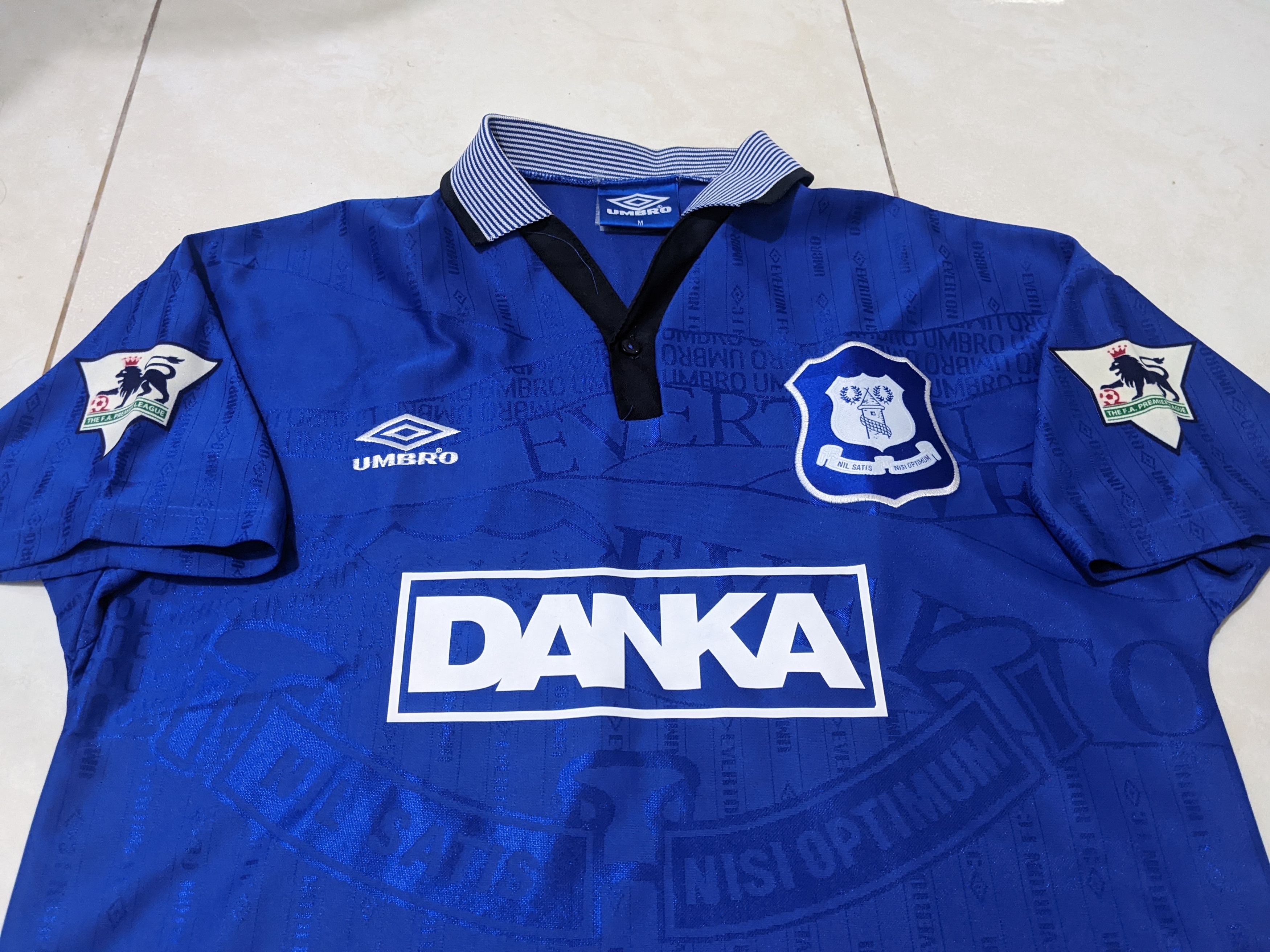 Umbro Jersey Everton 1995-97 home kanchelskis football shirt Size US M / EU 48-50 / 2 - 3 Thumbnail