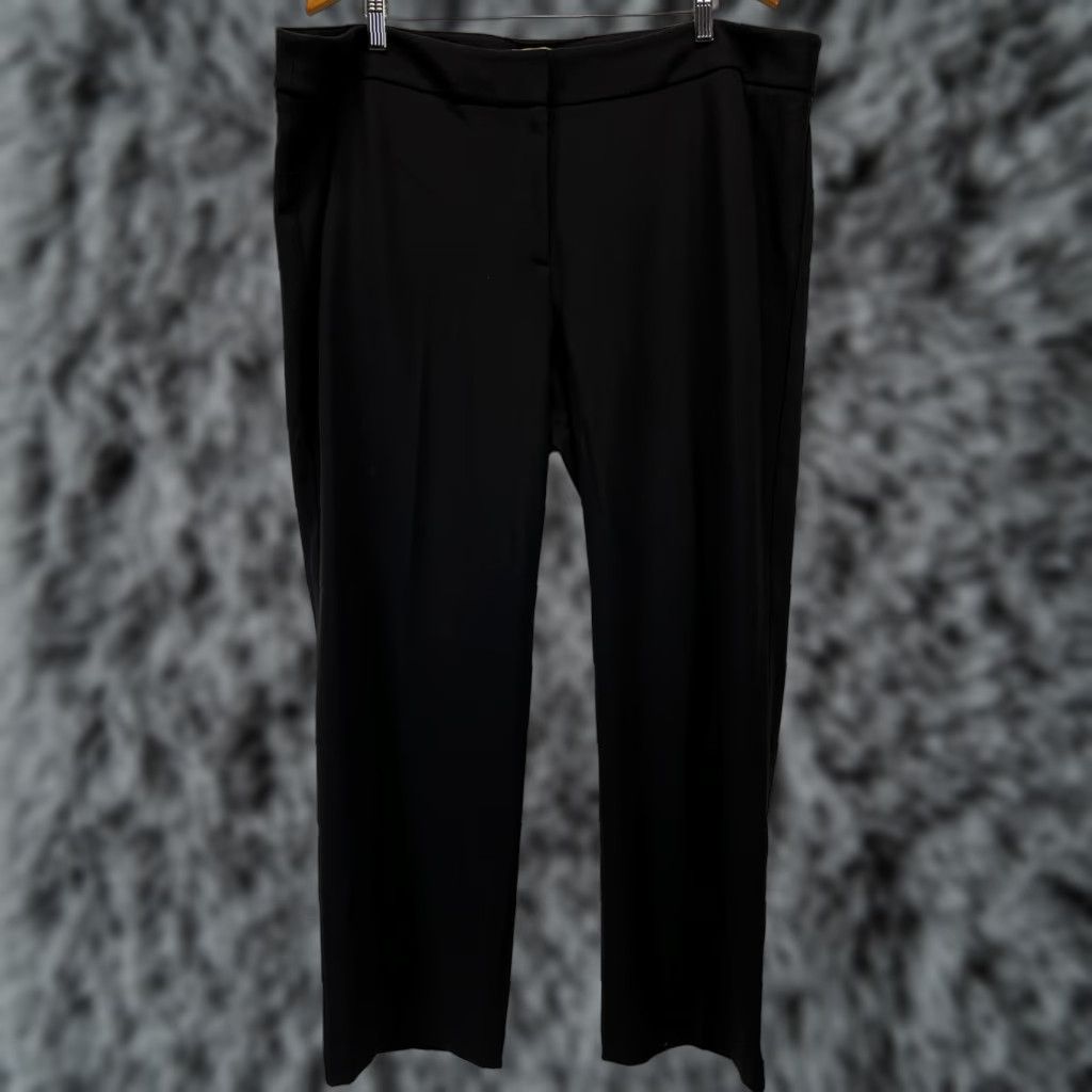 Talbots Talbots Plus Dress Pants 20W Black Italian Knit Rayon Blend Womens Size 42" / US 20 - 1 Thumbnail