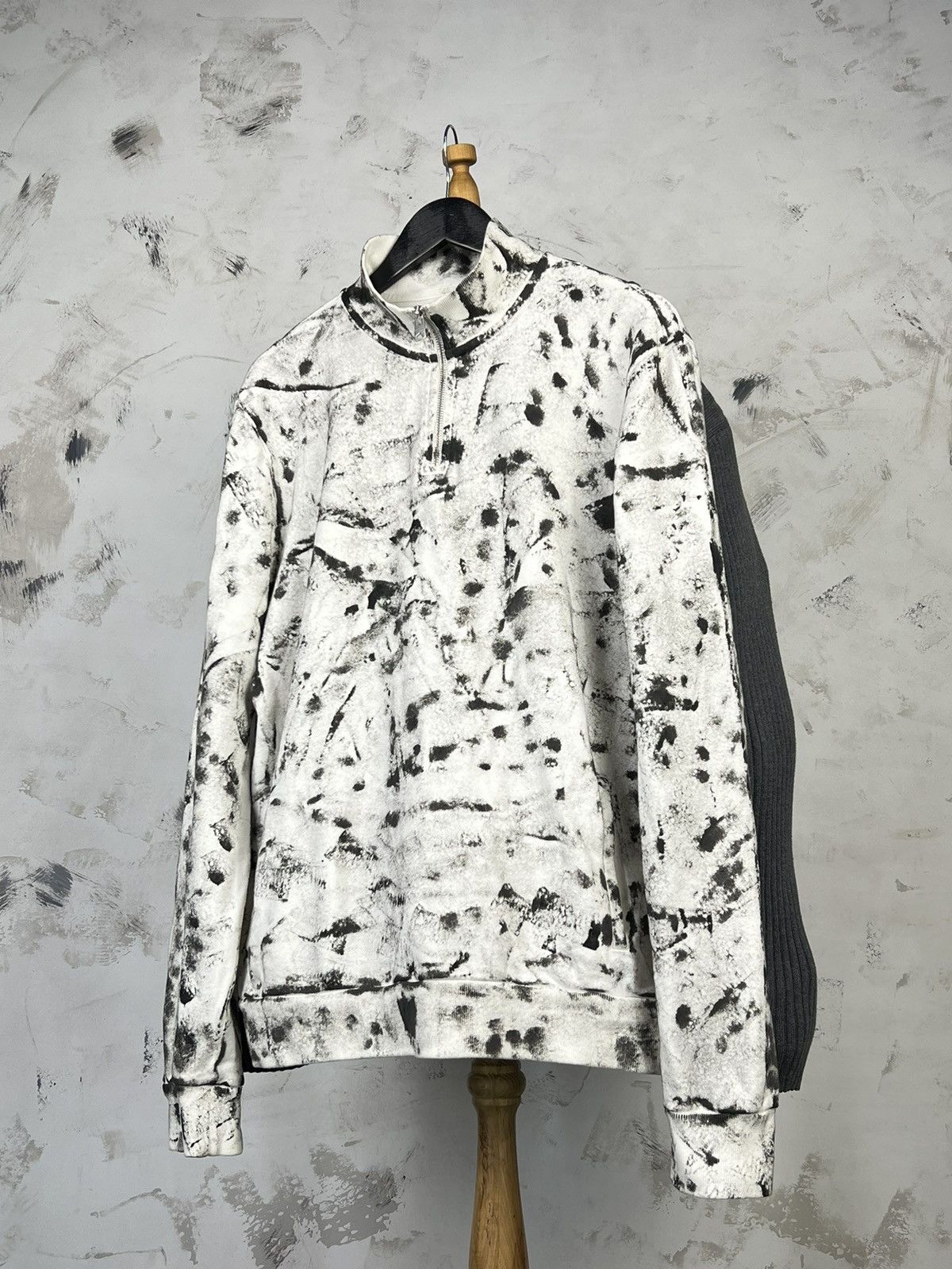 Allsaints AllSaints Custom Half Zip Sweatshirt Size M - L Size US L / EU 52-54 / 3 - 1 Thumbnail