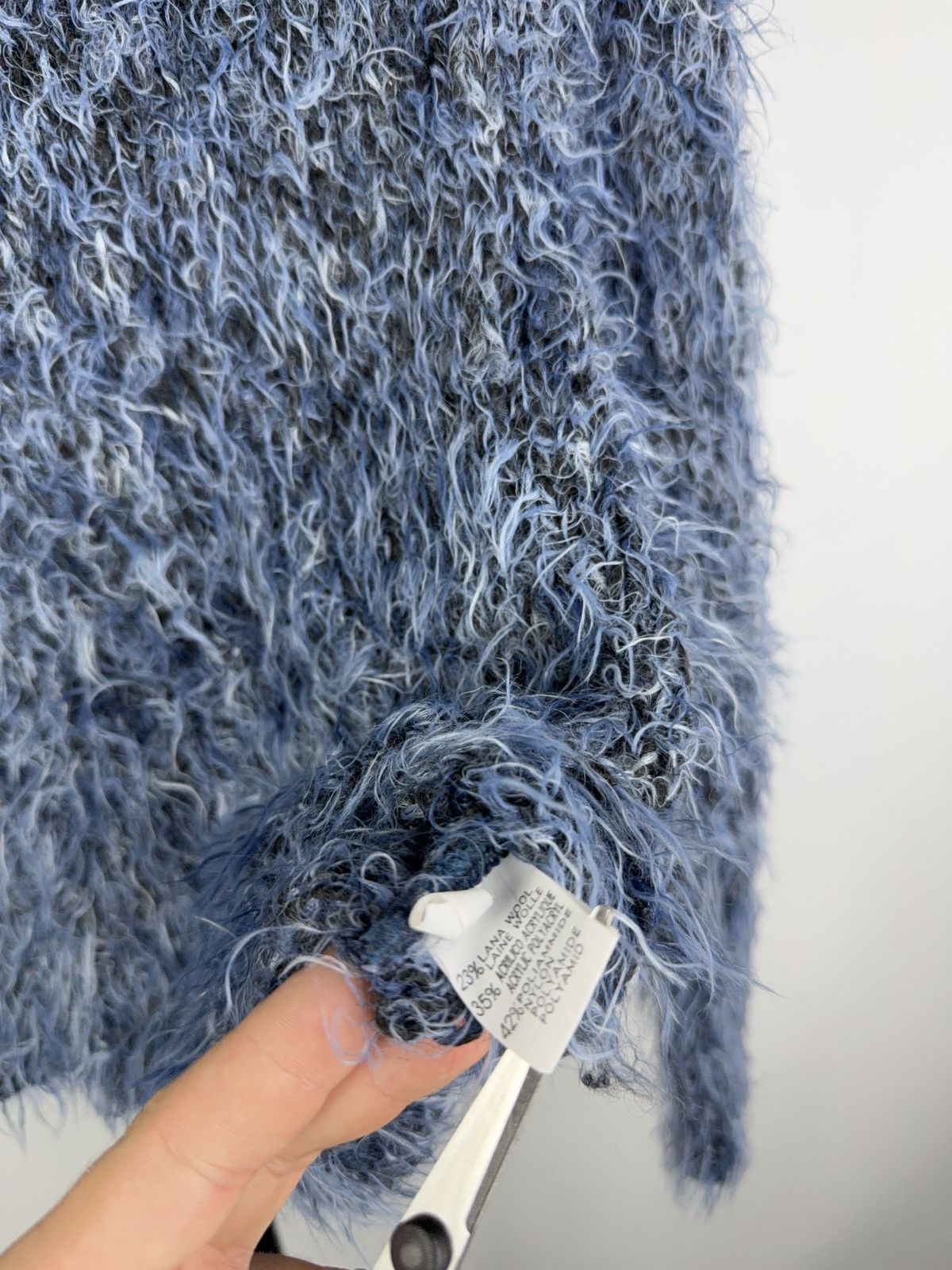 Vintage Retro Fuzzy Mohair Sweater Avant Garde Japanese style Y2K Size M / US 6-8 / IT 42-44 - 6 Thumbnail