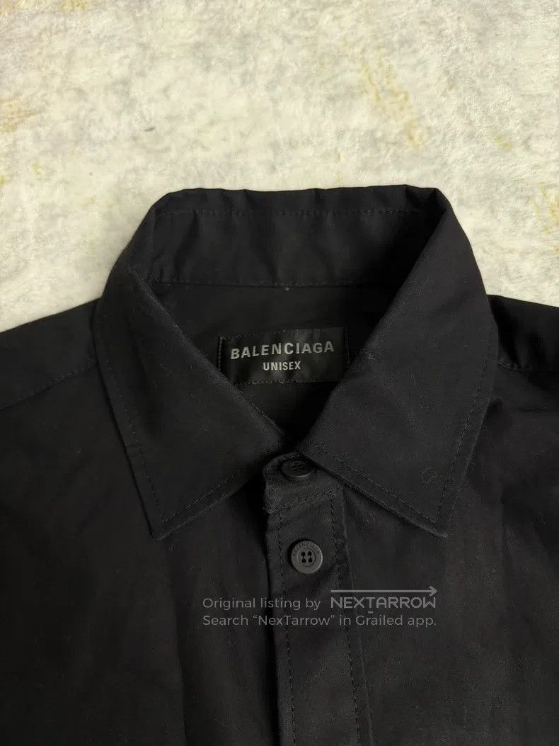 Balenciaga Balenciaga Solid Black Shirt Size US XS / EU 42 / 0 - 3 Thumbnail