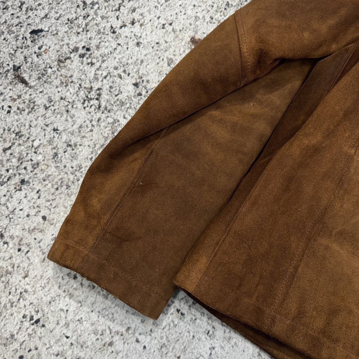 Levi's Vintage Levi's Cognac Brown Suede Cafe Racer Jacket Size US M / EU 48-50 / 2 - 24 Thumbnail