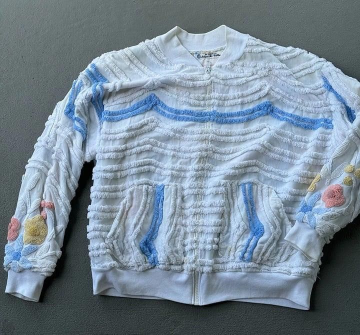 Designer Handmade Bomber Jacket (L) Size L / US 10 / IT 46 - 1 Thumbnail