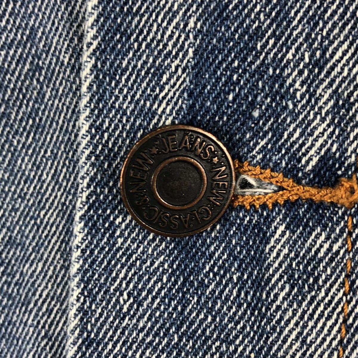 Japanese Brand Vintage Trucker Jacket Light Blue Denim by One Way Size US L / EU 52-54 / 3 - 14 Thumbnail