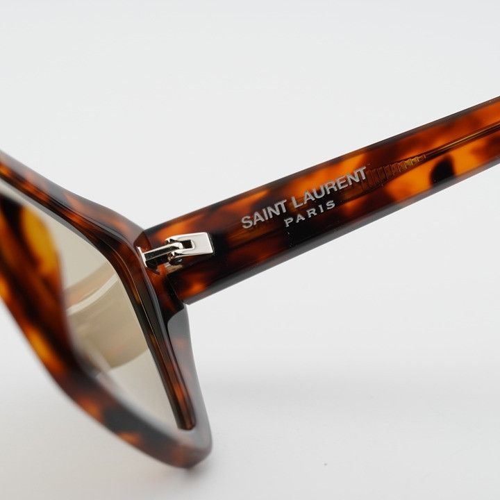 Saint Laurent Paris Saint Laurent SL276 MICA 064 Sunglasses Havana Cat Eye Frame Size ONE SIZE - 5 Thumbnail