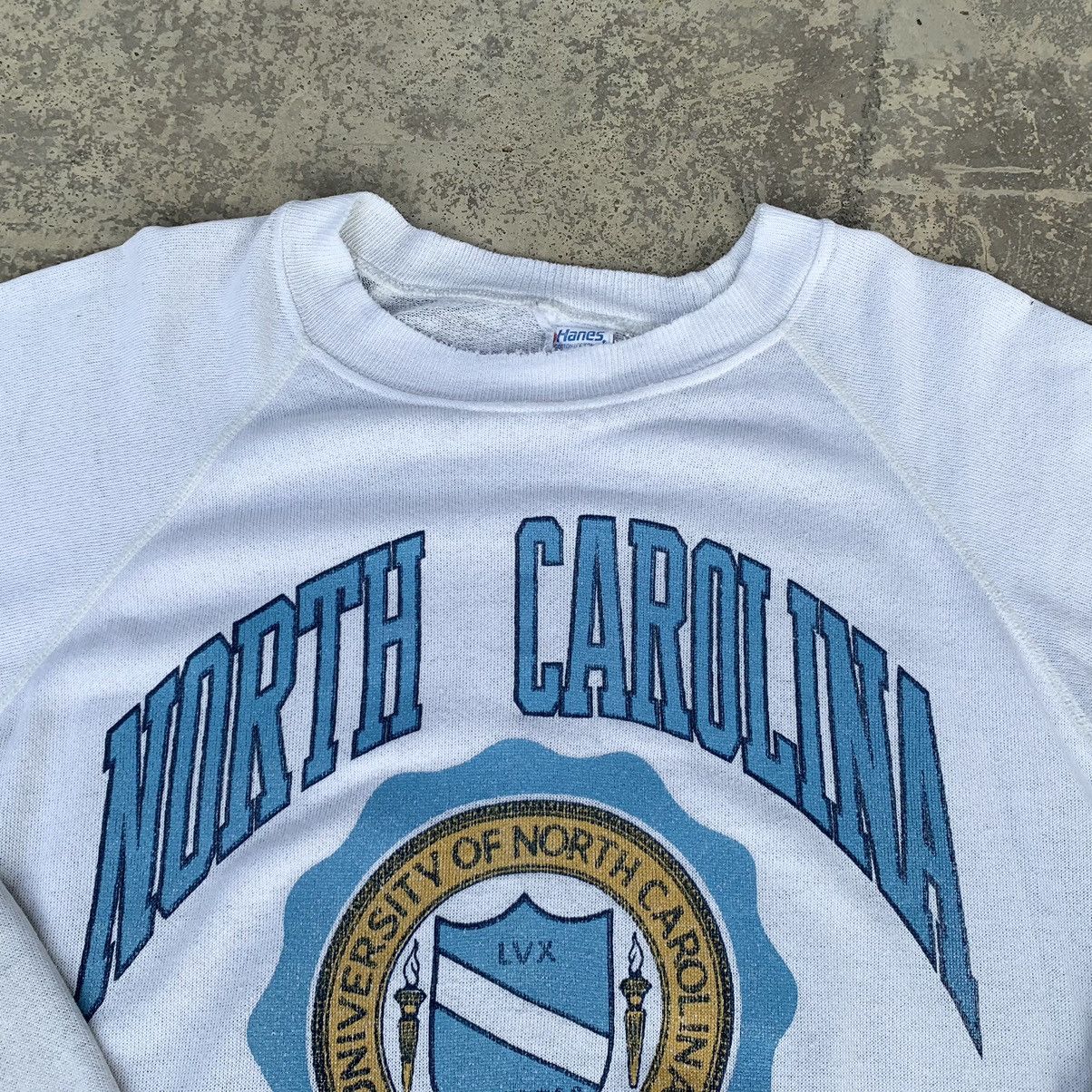 Hanes × Vintage Rare! Vintage 80s Distressed Hanes North Carolina University Size US L / EU 52-54 / 3 - 4 Thumbnail