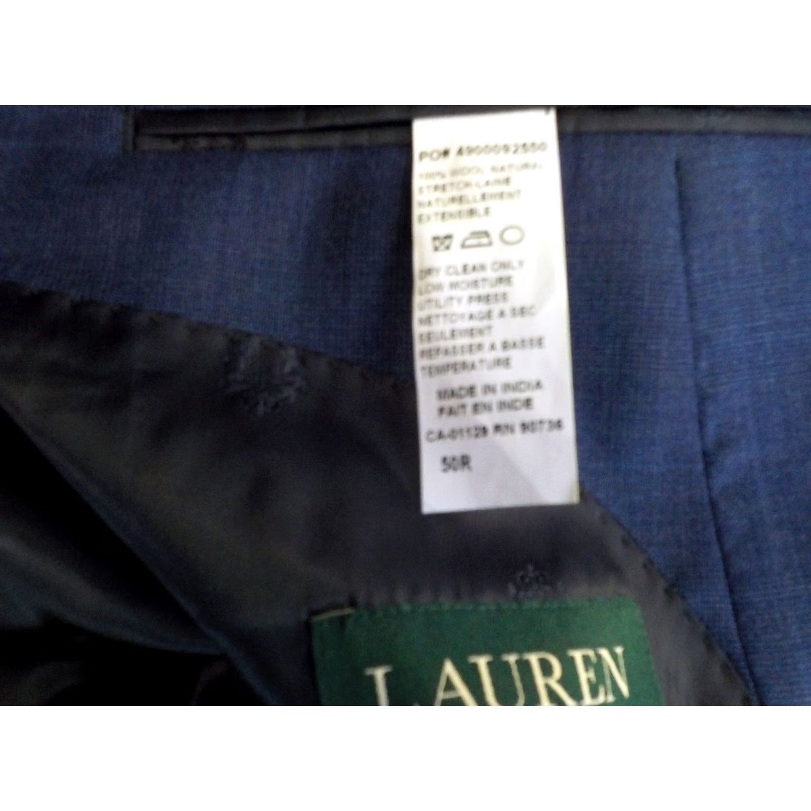 Ralph Lauren VINTAGE LAUREN RALPH LAUREN Blazer Wool Plaid Dual Vents 50R Men Blue Size 50R - 5 Thumbnail