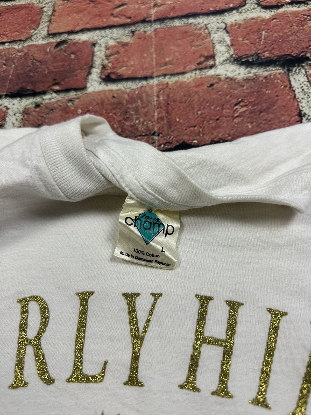 Other Vintage Beverly Hills Rodeo Drive T Shirt Glitter Palm Trees Size US L / EU 52-54 / 3 - 5 Thumbnail