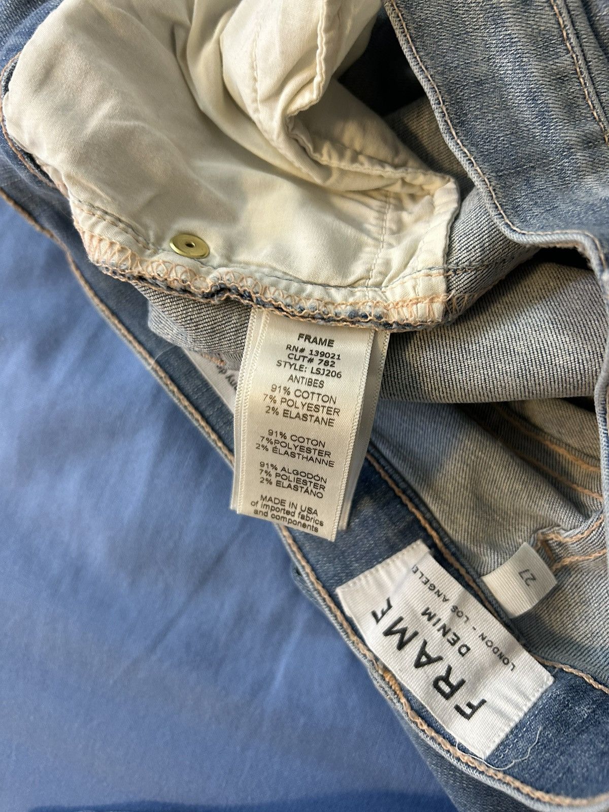 Frame frame le skinny de jeanne Size 27" / US 4 / IT 40 - 6 Thumbnail