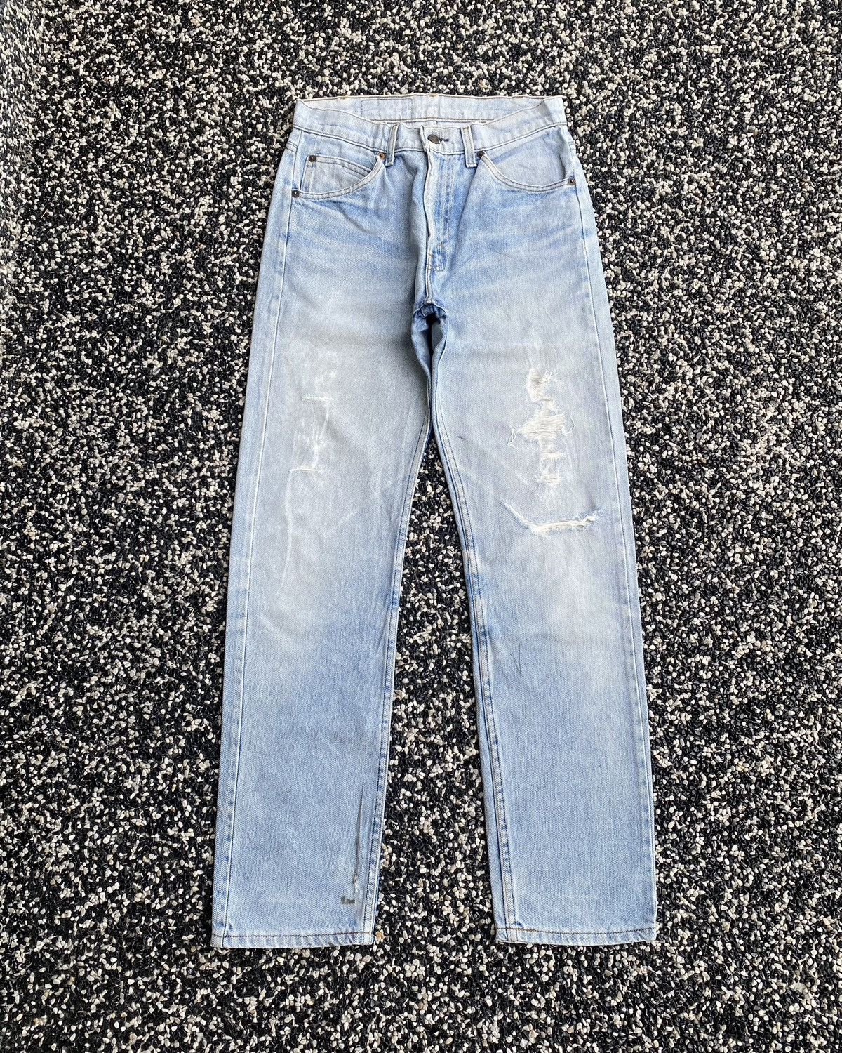 JNCO × Levi's × Vintage 🔥LEVIS 505 ORANGE TAB DISTRESSED DENIM JEANS Size US 28 / EU 44 - 1 Thumbnail