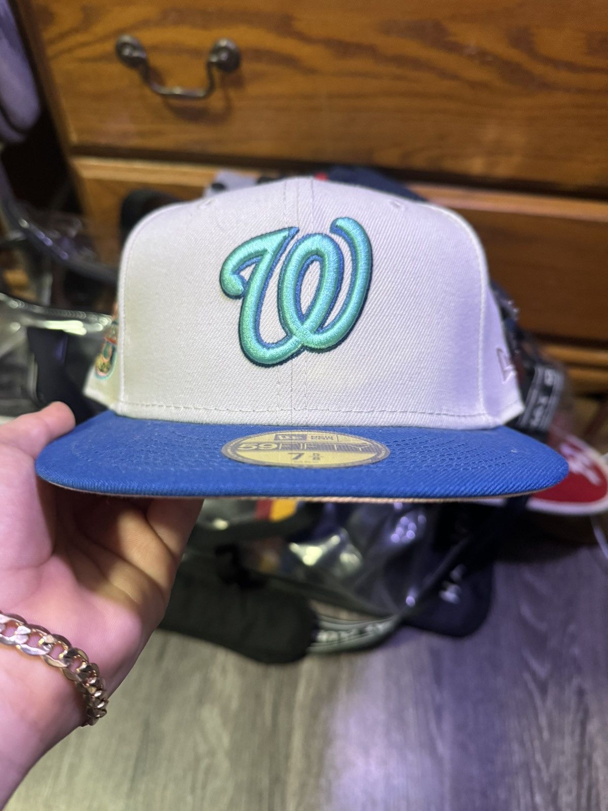 image of Hat Club Light Gray Nationals, Men's