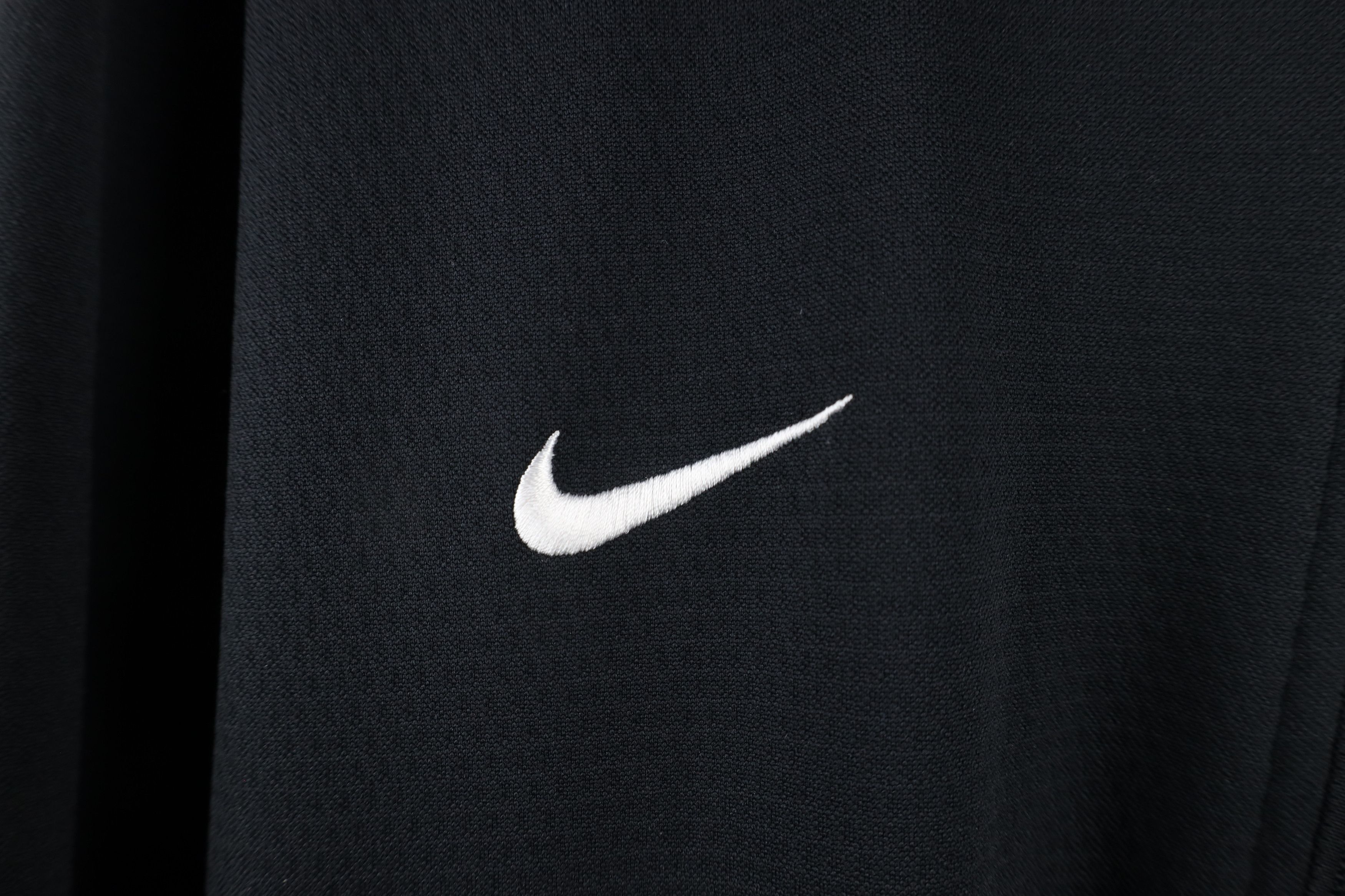 Nike × Vintage Nike Scott Mini Swoosh Knit Full Zip Bomber Jacket Black Size US XL / EU 56 / 4 - 4 Thumbnail