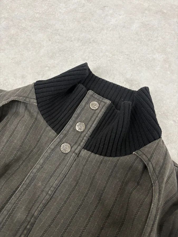 Just Cavalli AW2004 Cavalli Grey Lines Bomber Jacket Size US L / EU 52-54 / 3 - 4 Thumbnail
