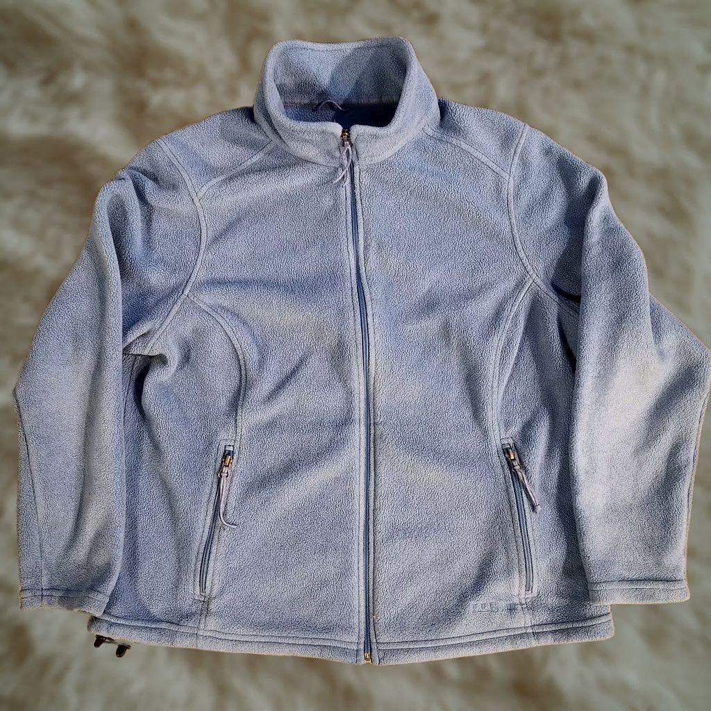 Vintage L.L. Bean Sweater Fleece Jacket Womens XL Blue Full Zip Pockets Outdoors Logo Embroidered Size XL / US 12-14 / IT 48-50 - 1 Thumbnail
