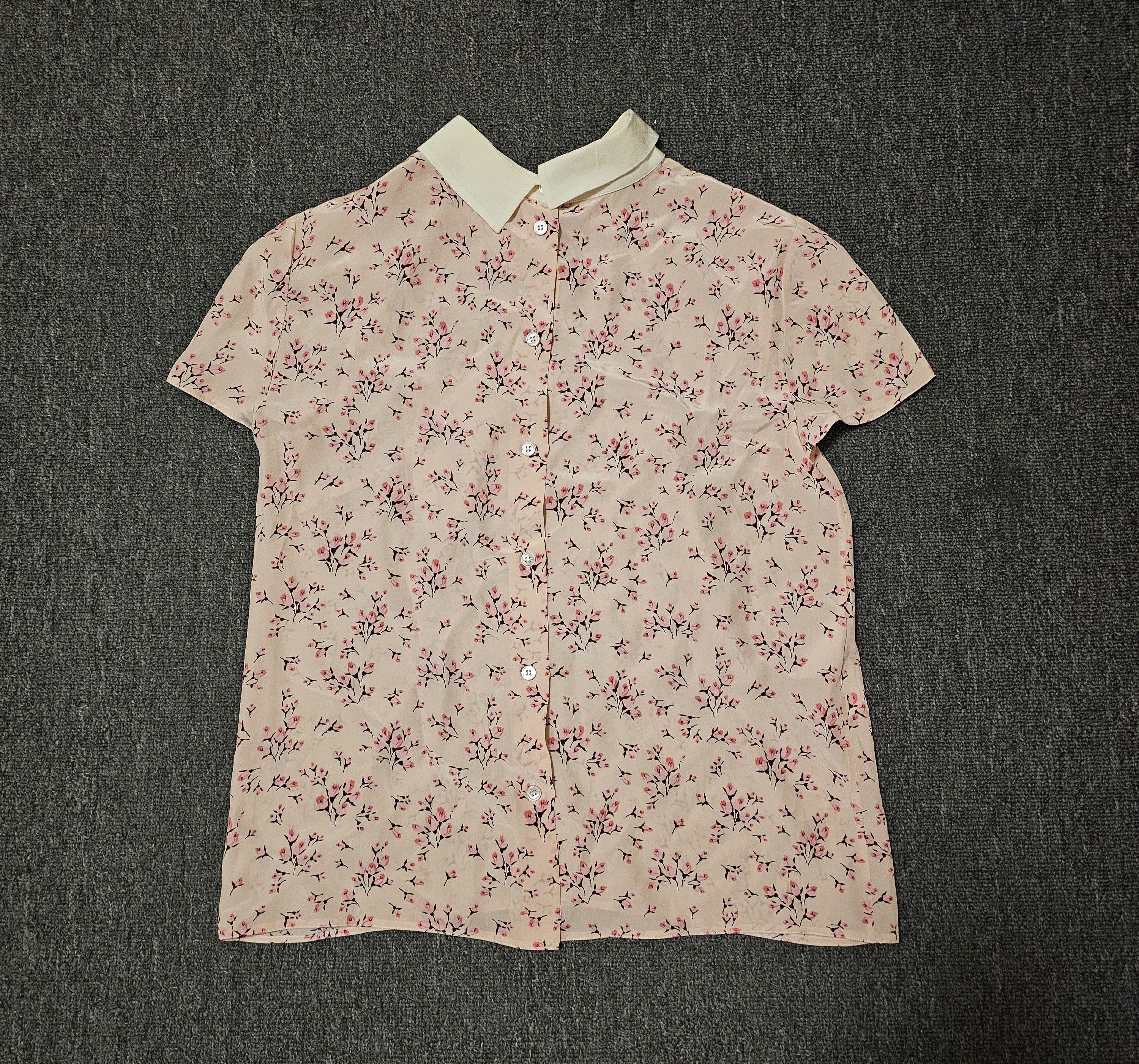 Prada Prada women's silk short sleeve T-shirt size 42/L Size M / US 6-8 / IT 42-44 - 4 Thumbnail