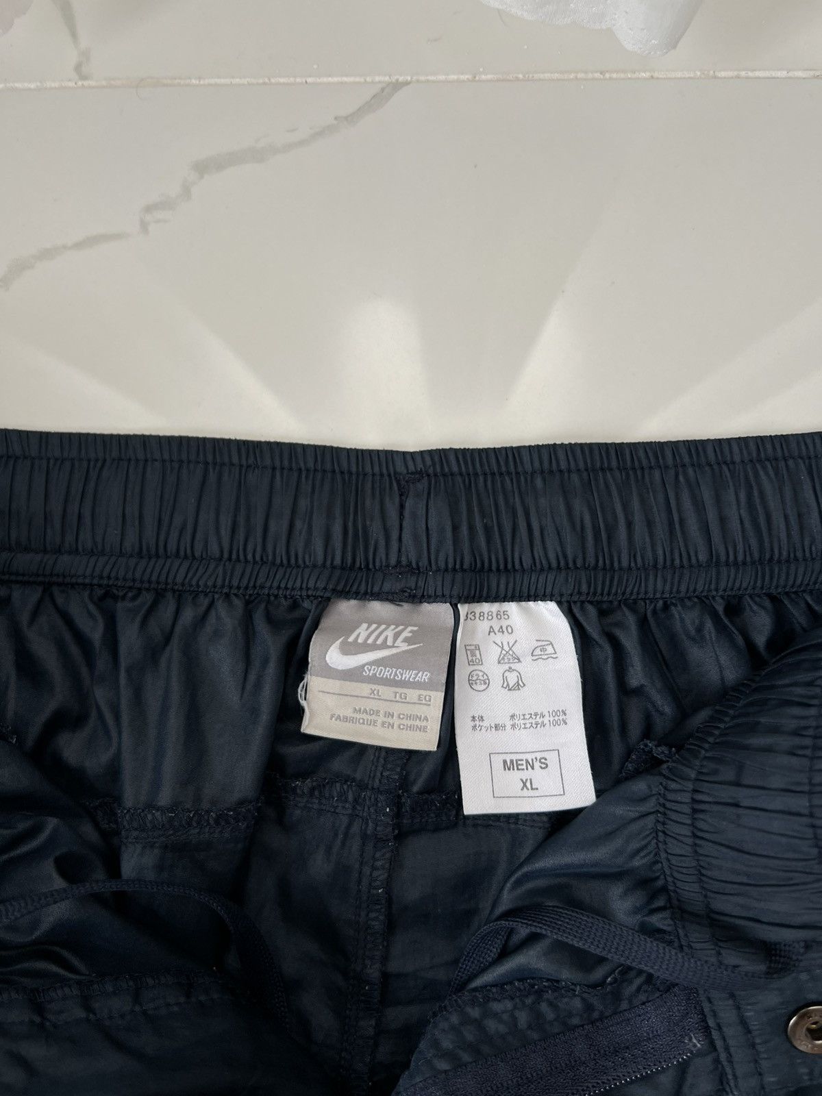 Nike × Vintage 90's NIKE BAGGY TRACK PANTS SWOOSH LOGO Y2K RETRO Size US 34 / EU 50 - 8 Thumbnail