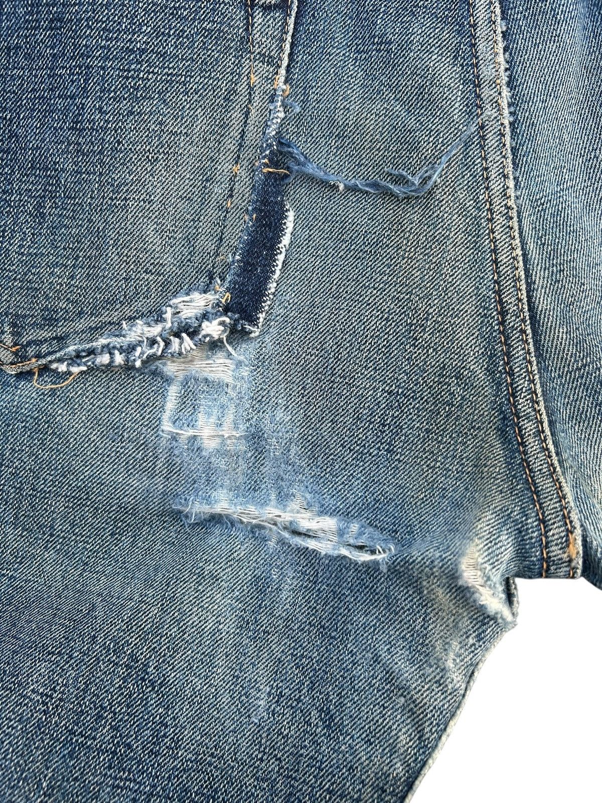 Kapital Thrashed Vintage Denime Selvedge Denim Jeans Size US 29 - 17 Thumbnail
