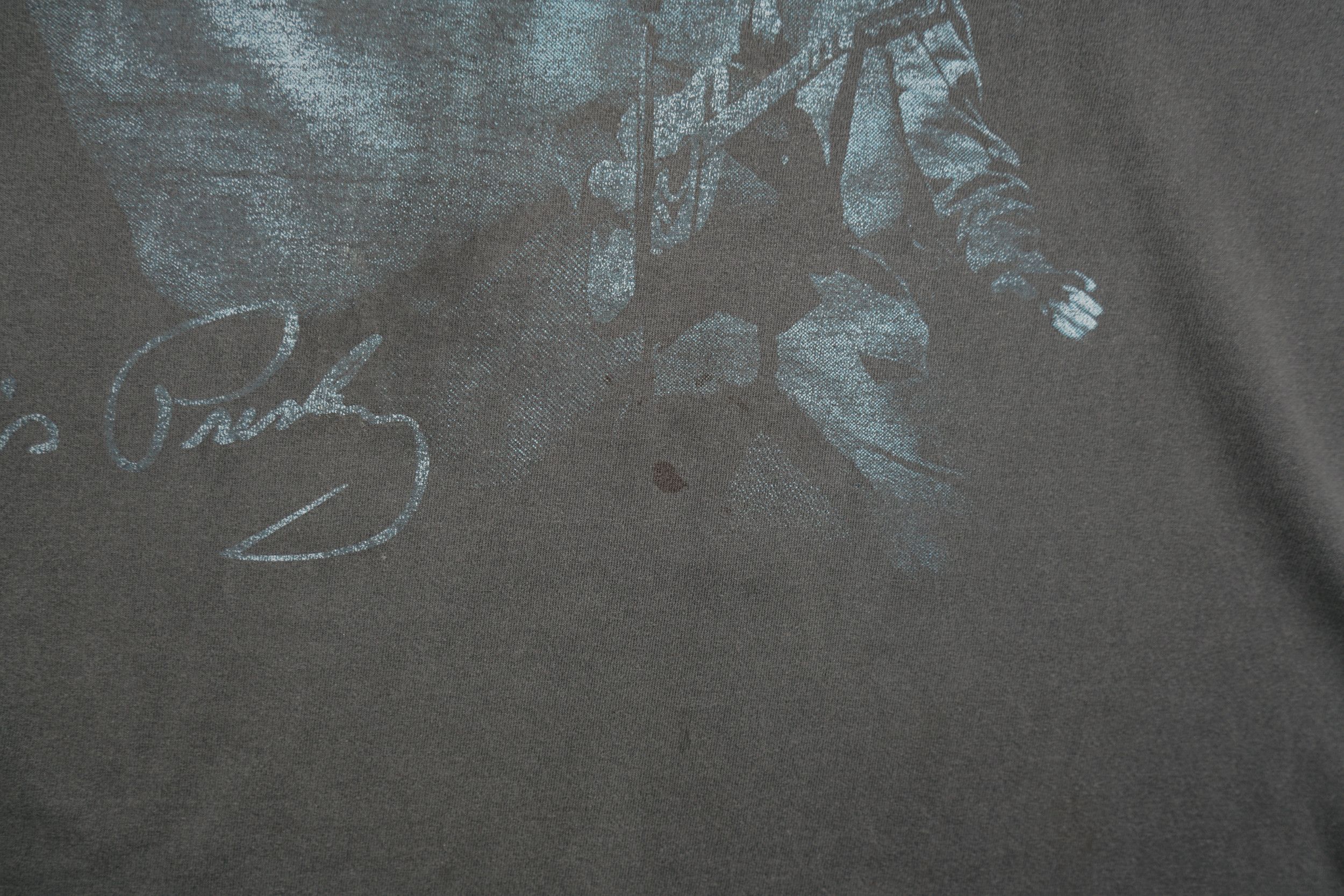Band Tees × Vintage Vintage 90s Elvis Presley Distressed T-Shirt Size US L / EU 52-54 / 3 - 7 Thumbnail