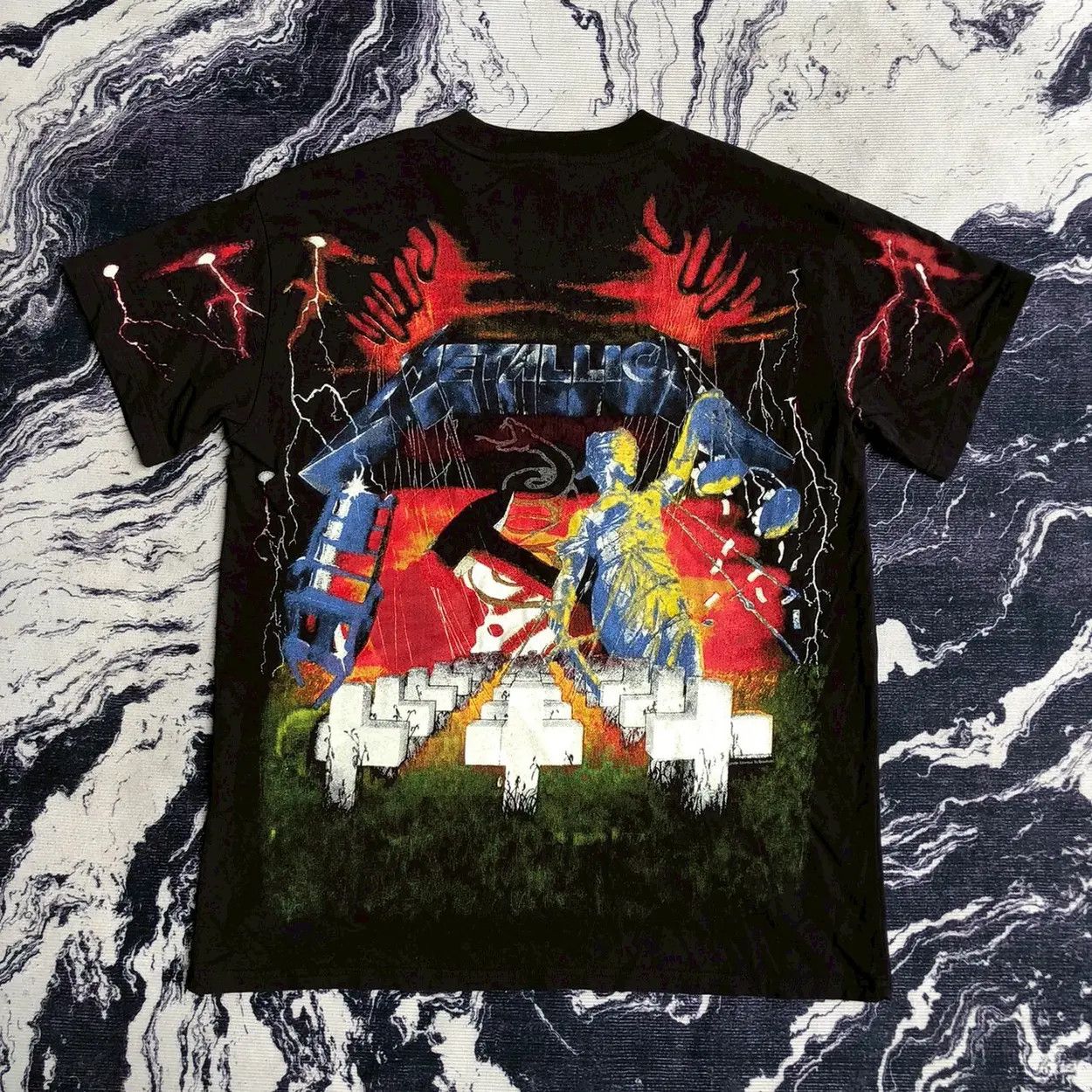 R13 R13 x Metallica 2017 "Master of Puppets" All Over Print Tee Size US S / EU 44-46 / 1 - 2 Thumbnail