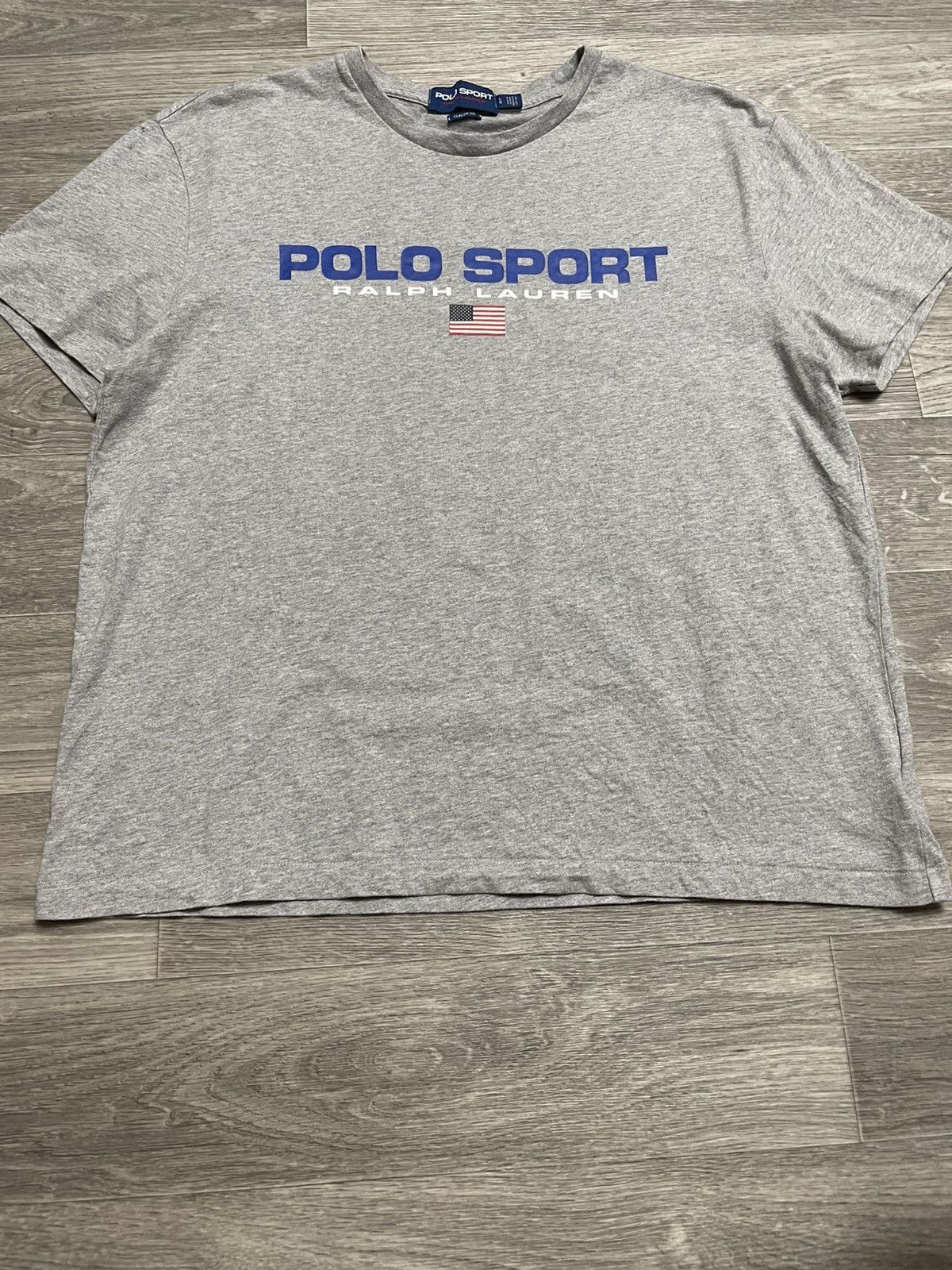 Polo Ralph Lauren Polo Sport By Ralph Lauren Gray T-Shirt Size US L / EU 52-54 / 3 - 4 Thumbnail