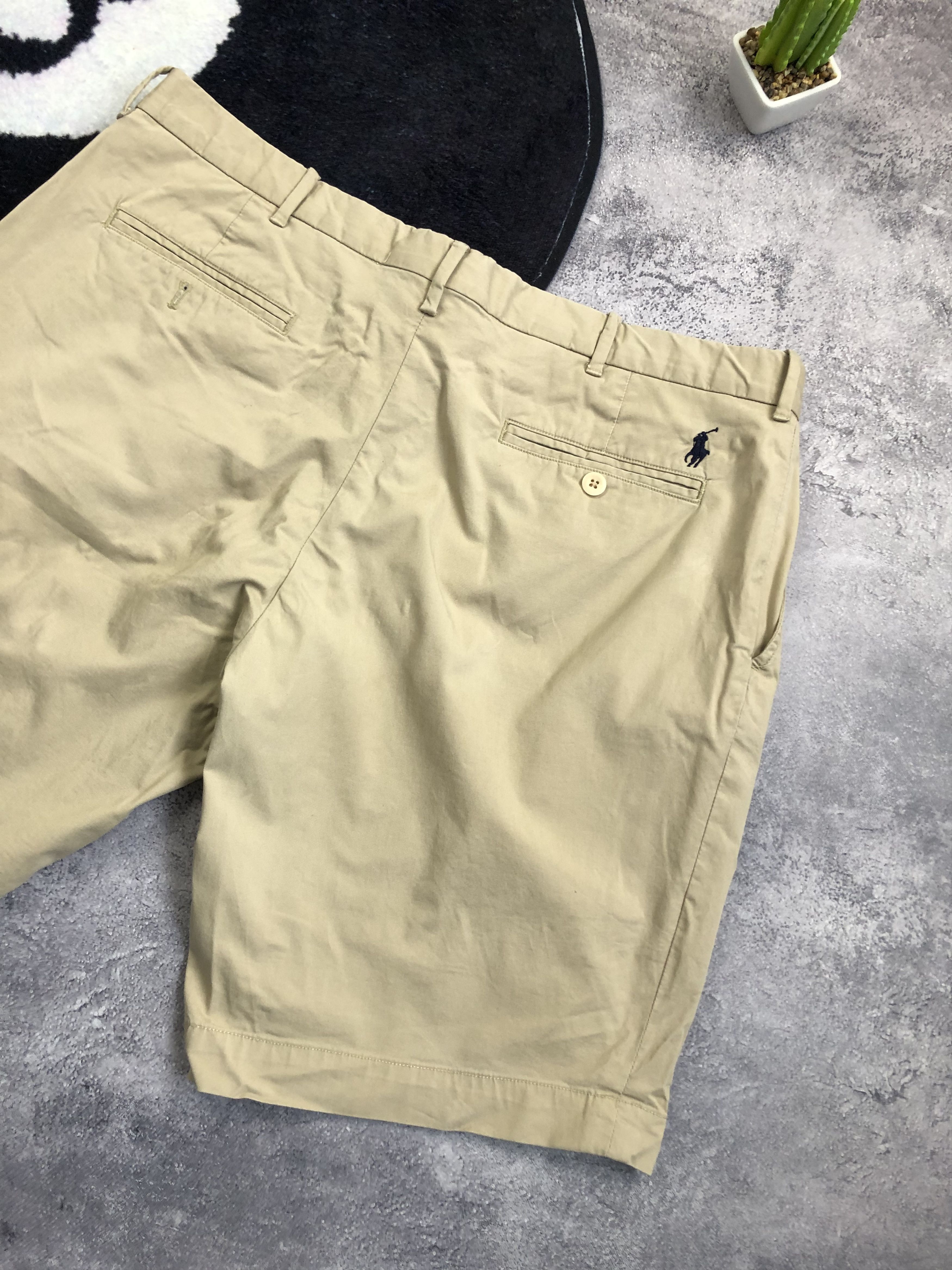 Polo Ralph Lauren POLO RALPH LAUREN Hype Mini Logo Minimalistic Shorts Beige Size US 36 / EU 52 - 2 Thumbnail