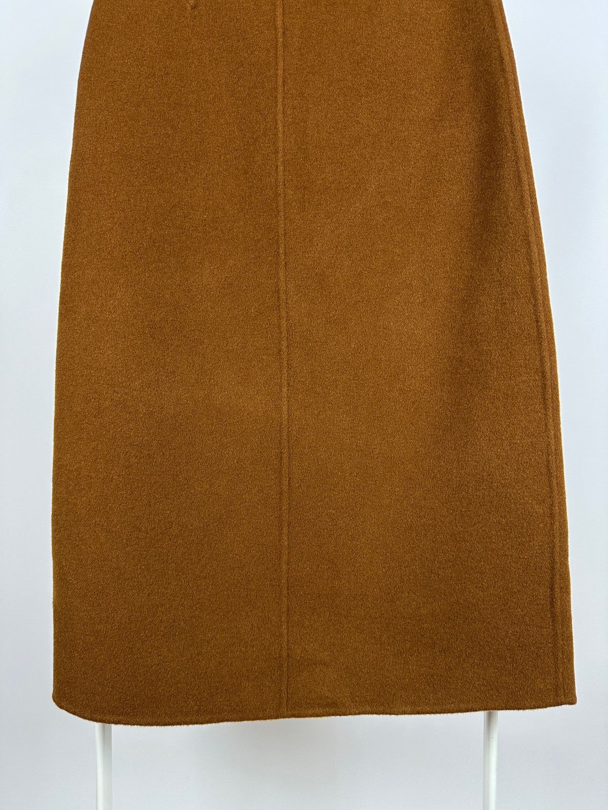 Sezane Sezane Eloane Mustard Wool Midi Skirt Size 26" / US 2 / IT 38 - 11 Thumbnail