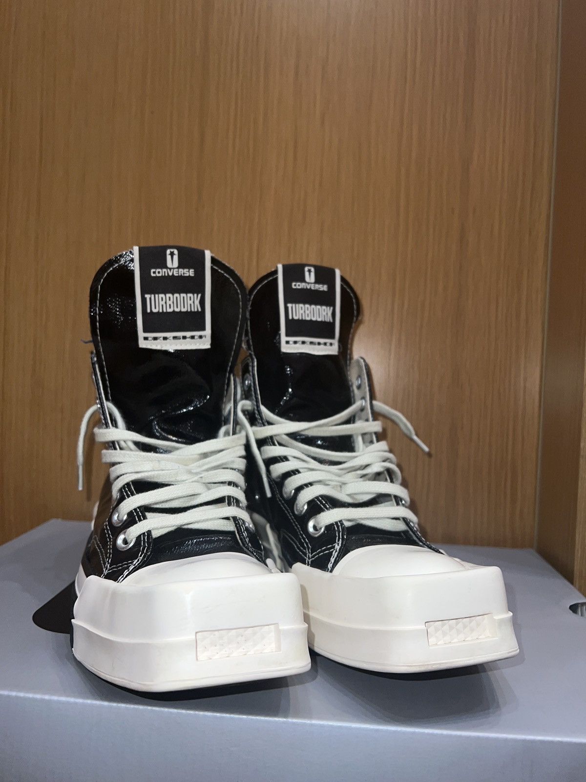 Converse × Rick Owens Drkshdw Rick Owens DRKSHDW TURBODRK Converse sneakers Size US 7 / EU 40 - 2 Thumbnail