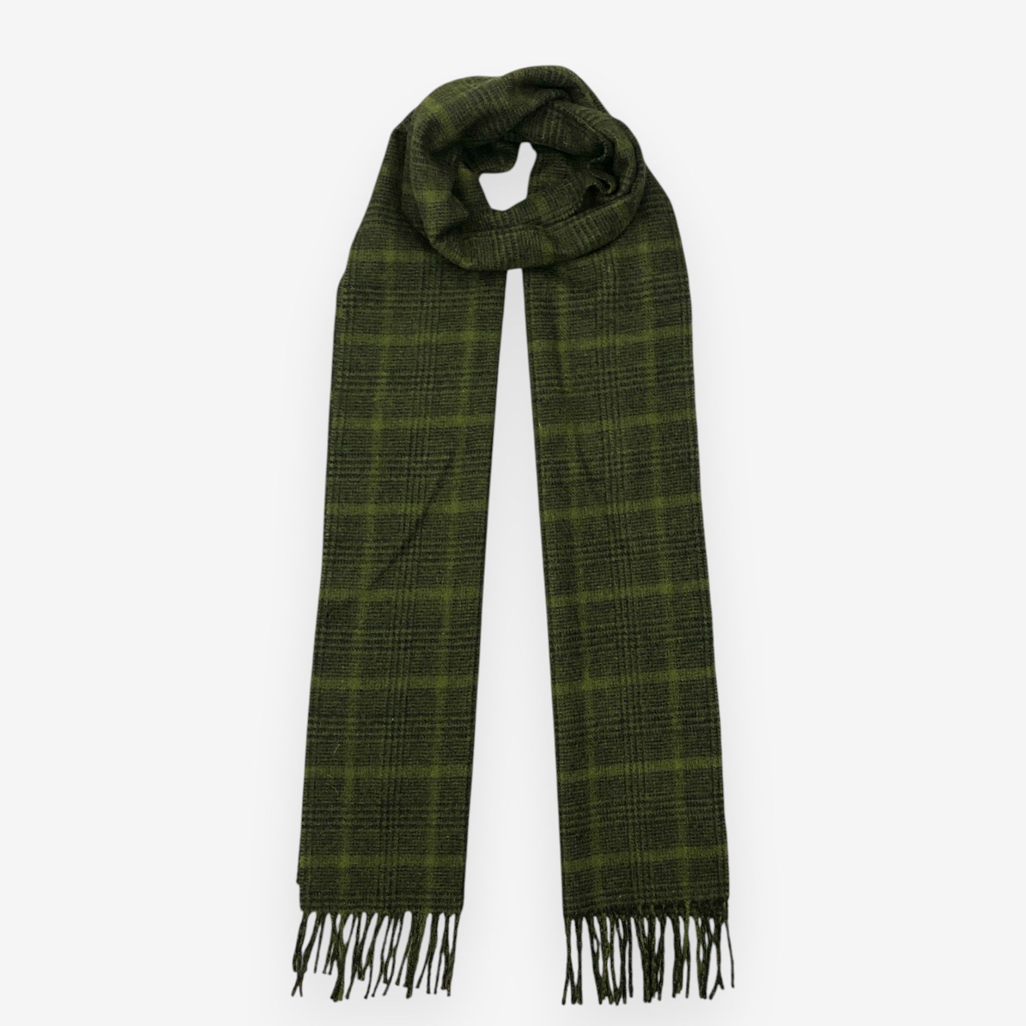 Calvin Klein Vintage Calvin Klein Scarf Muffler Wool Plaid Scarves Size ONE SIZE - 1 Thumbnail
