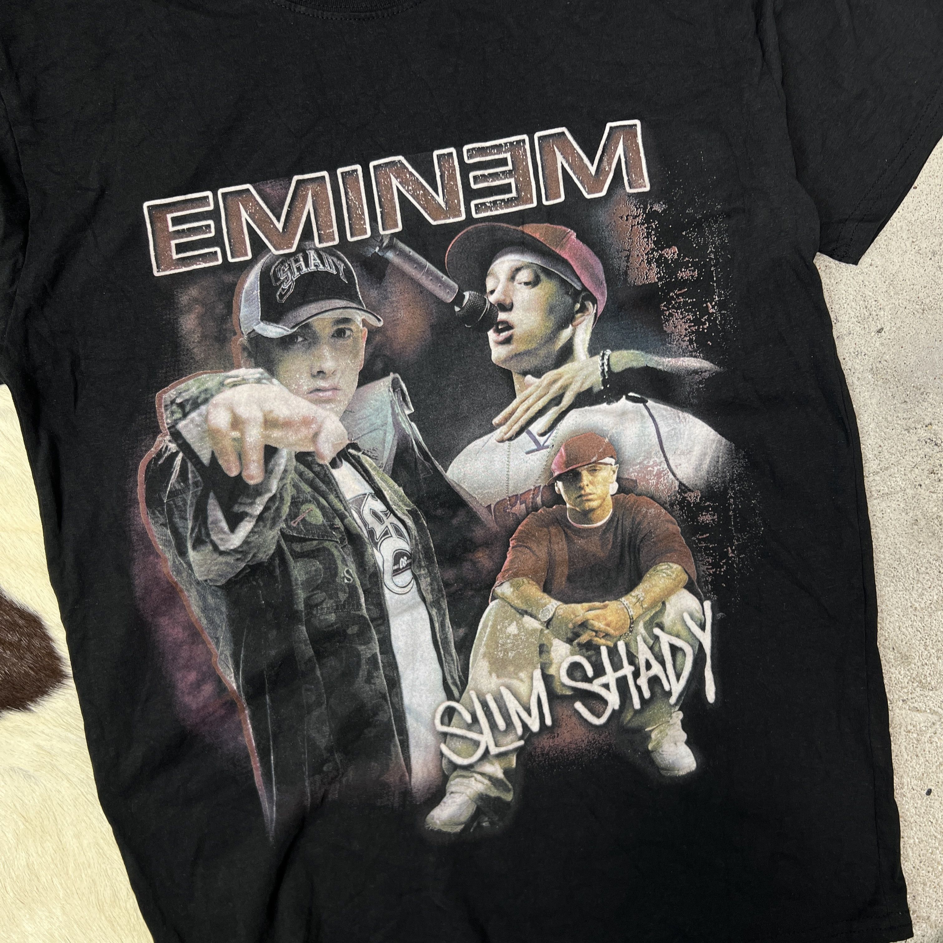 Vintage Vintage Hip Hop Skater Streetwear Rap Eminem T-shirt Y2K Size US M / EU 48-50 / 2 - 2 Thumbnail