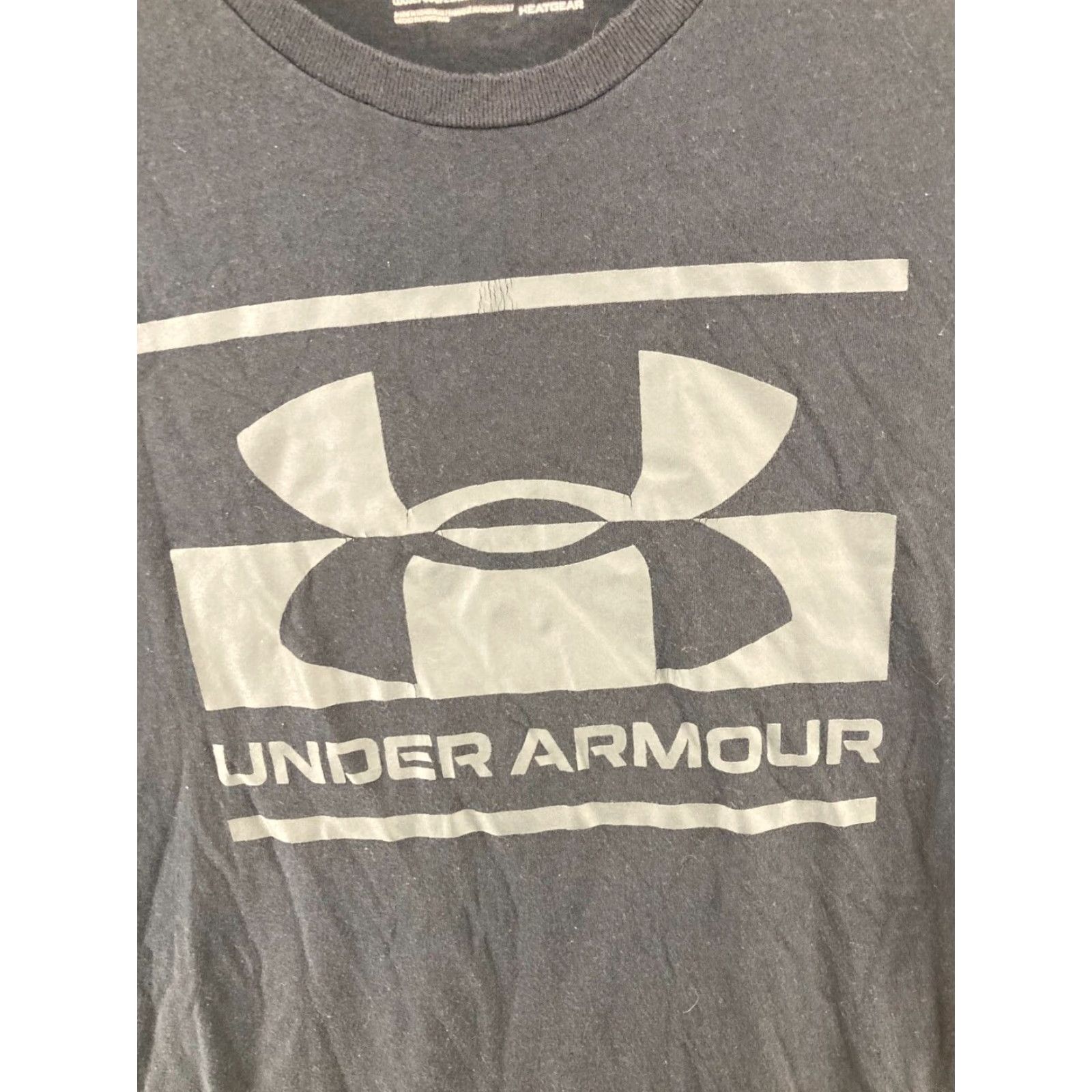 Under Armour Under Armour HeatGear Shirt Mens M Black Logo Athletic Tee Size US M / EU 48-50 / 2 - 4 Thumbnail