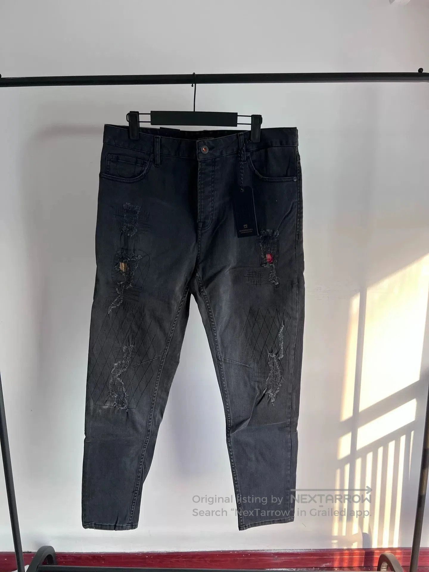 Scotch & Soda Scotch & Soda Washed Distressed Black Jeans. Size US 32 / EU 48 - 1 Thumbnail