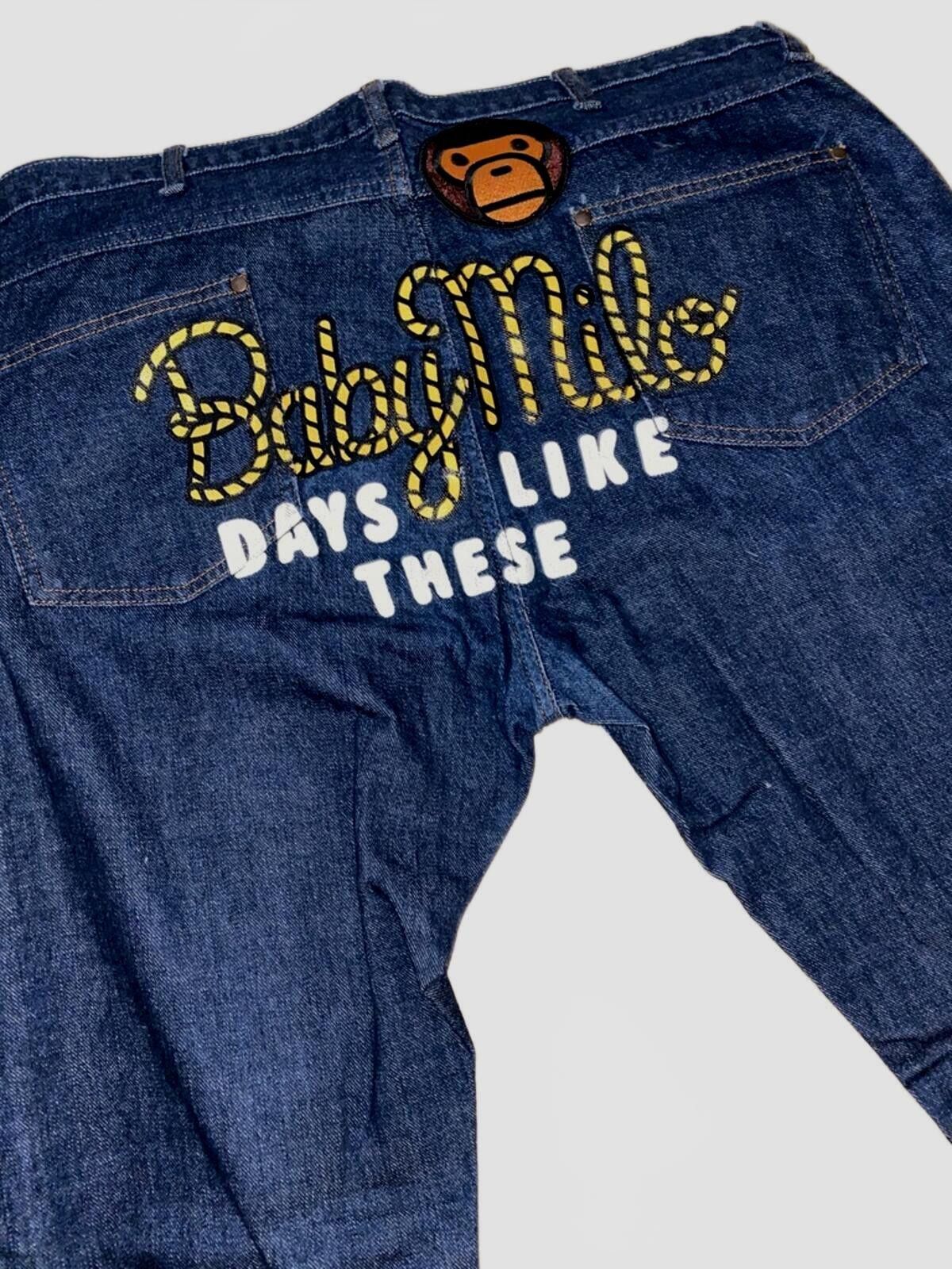 Bape BAPE x Baby Milo "Days Like These" Denim Jeans 38x32 Size US 38 / EU 54 - 4 Thumbnail