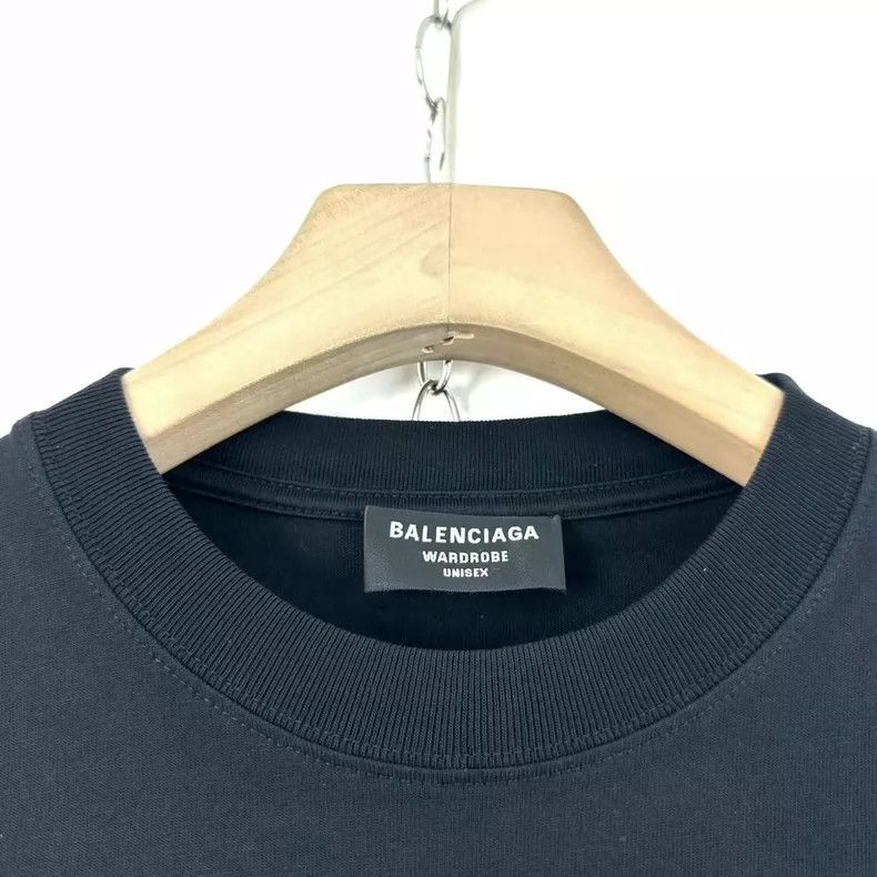 Balenciaga Balenciaga Men's Black Printed Logo T-shirt Size XS Size US XS / EU 42 / 0 - 4 Thumbnail