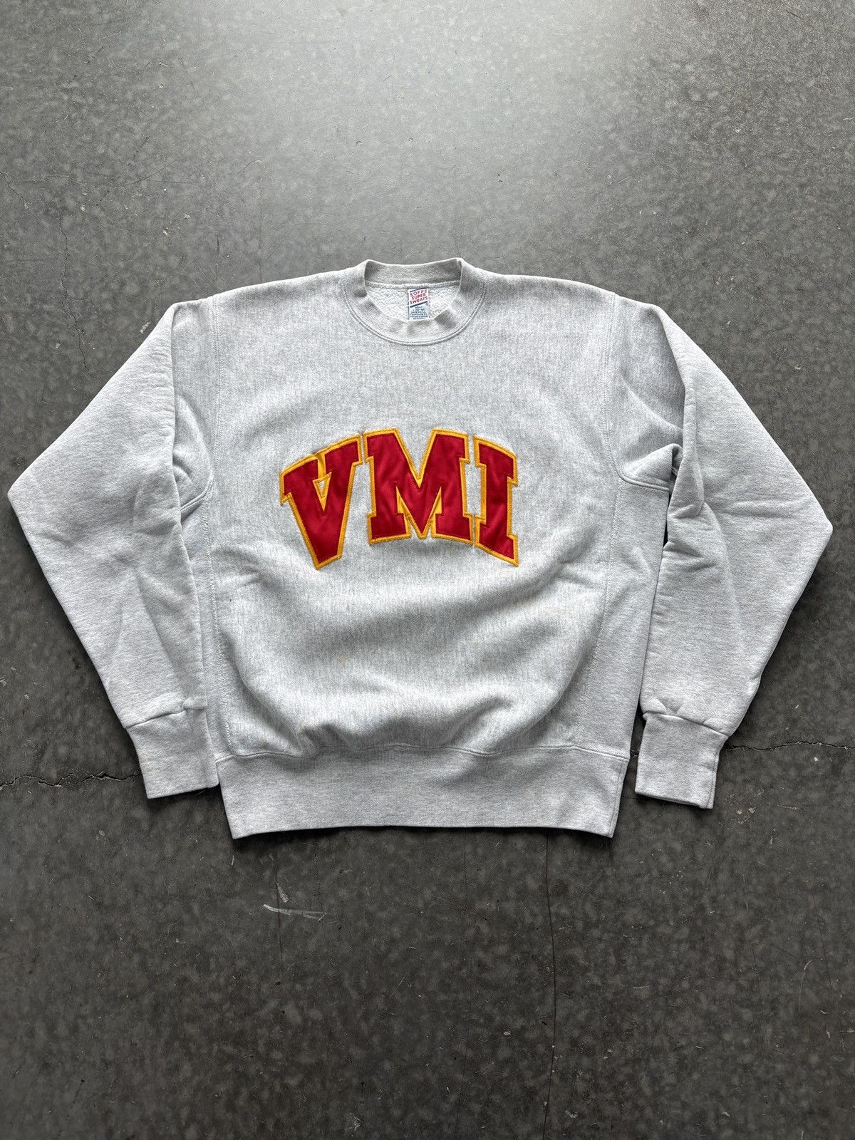Vintage Vintage 90s Soffee VMI Reverse Weave Sweatshirt Size US L / EU 52-54 / 3 - 1 Thumbnail