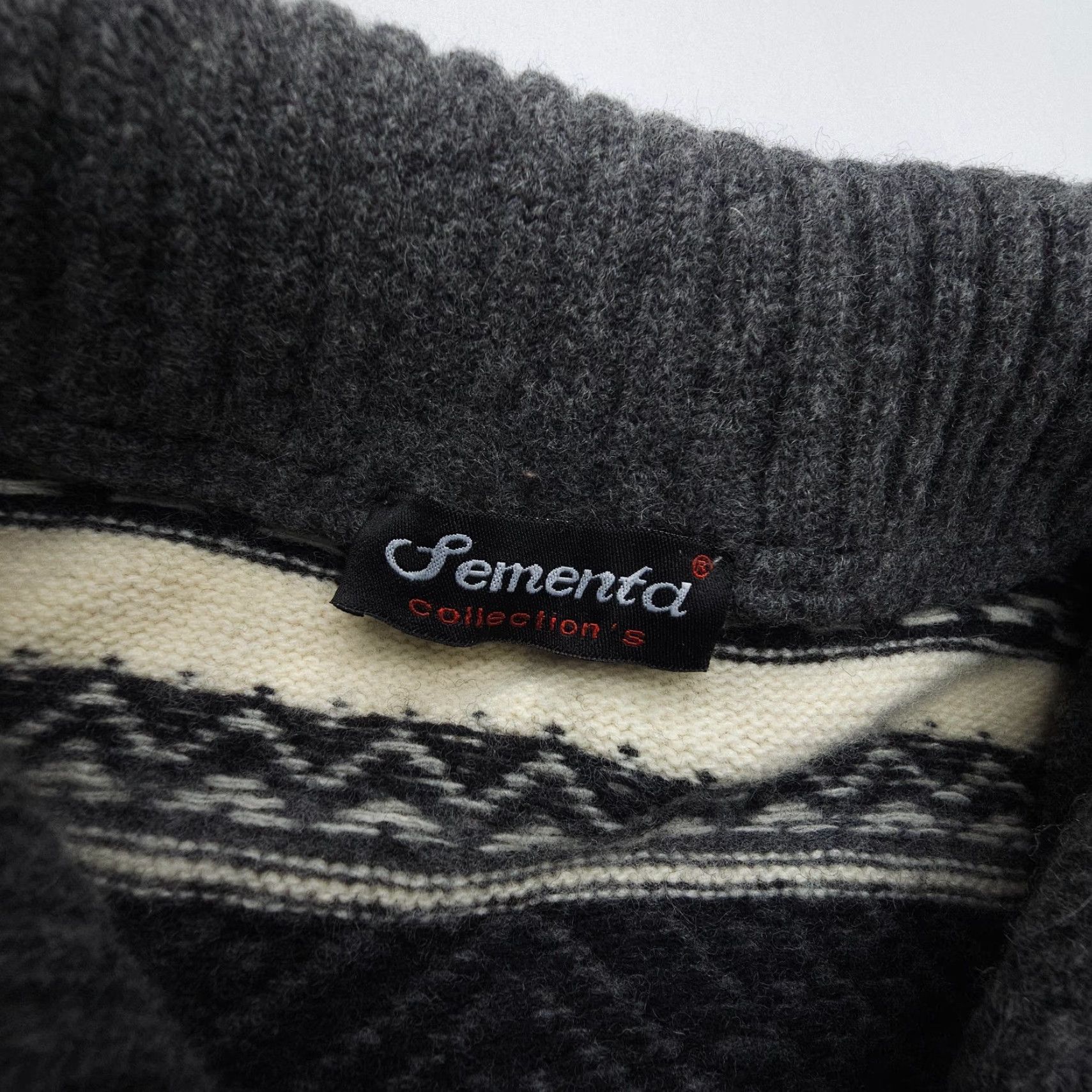 Vintage Sementa Fair Isle Wool Sweater Mens Medium Nordic 1/4 Zip Knit Apres Ski Size US M / EU 48-50 / 2 - 5 Thumbnail