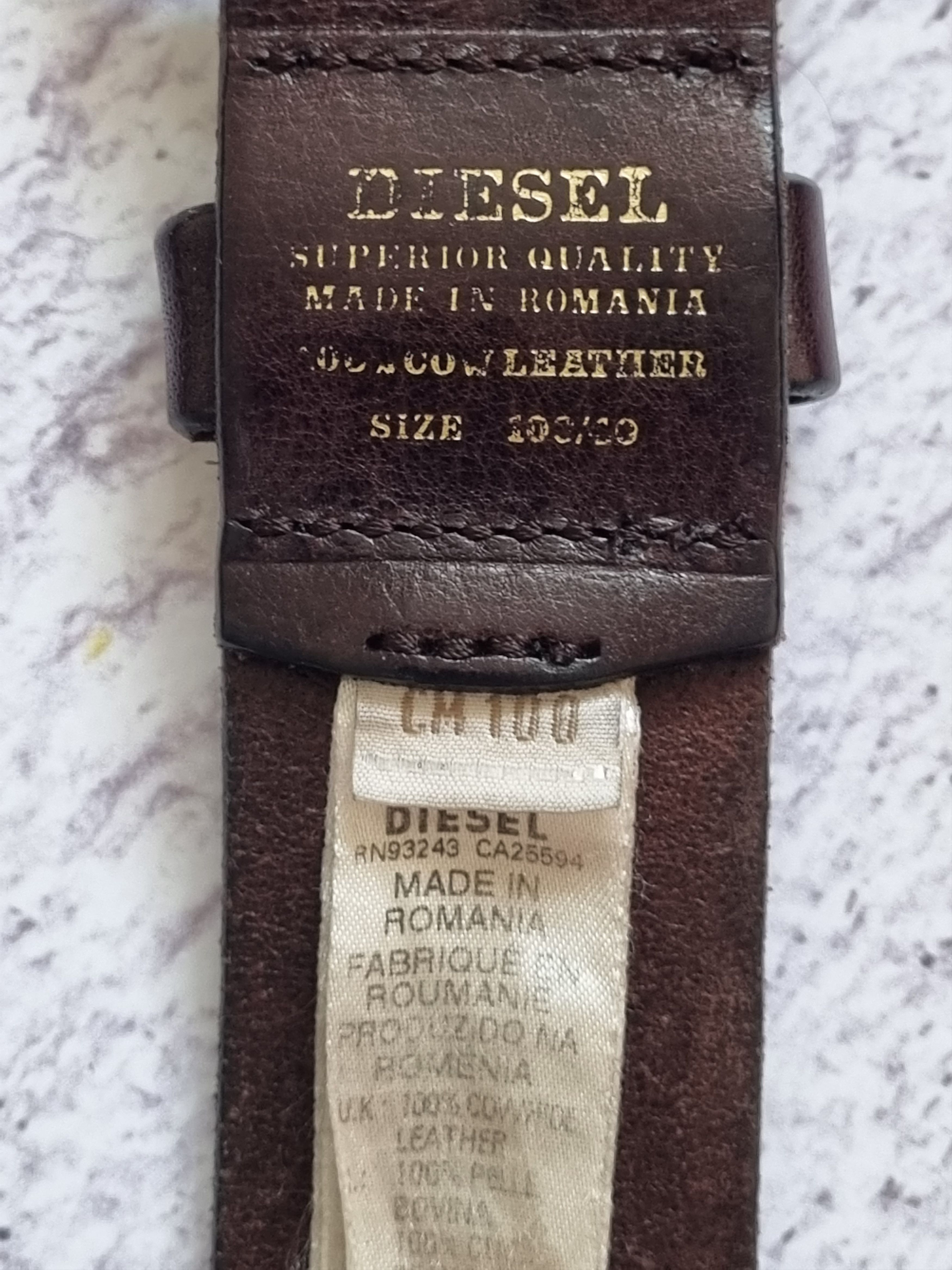 Diesel Vintage Diesel Genuine Leather Belt Avant Garde Size ONE SIZE - 10 Thumbnail
