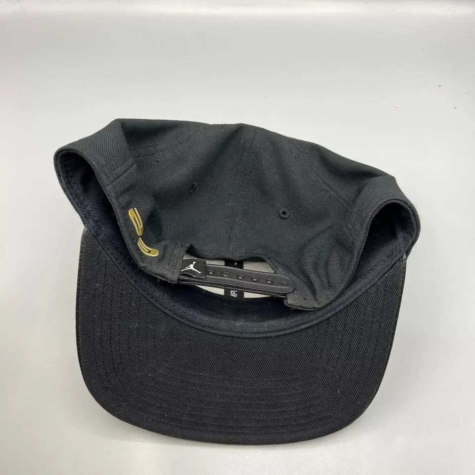 Jordan Brand Air Jordan Hat Men Black Leather Brim Jumpman Snap Back Cap Size ONE SIZE - 5 Thumbnail