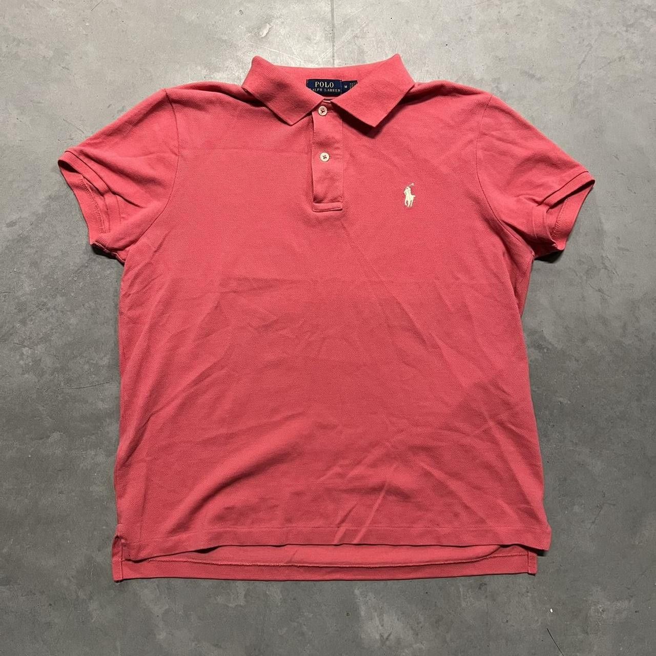 Vintage Vintage Y2K/200s Preppy Womens Rose Pink Polo by Ralph Lauren Essential Polo Shirt! Size M / US 6-8 / IT 42-44 - 1 Thumbnail