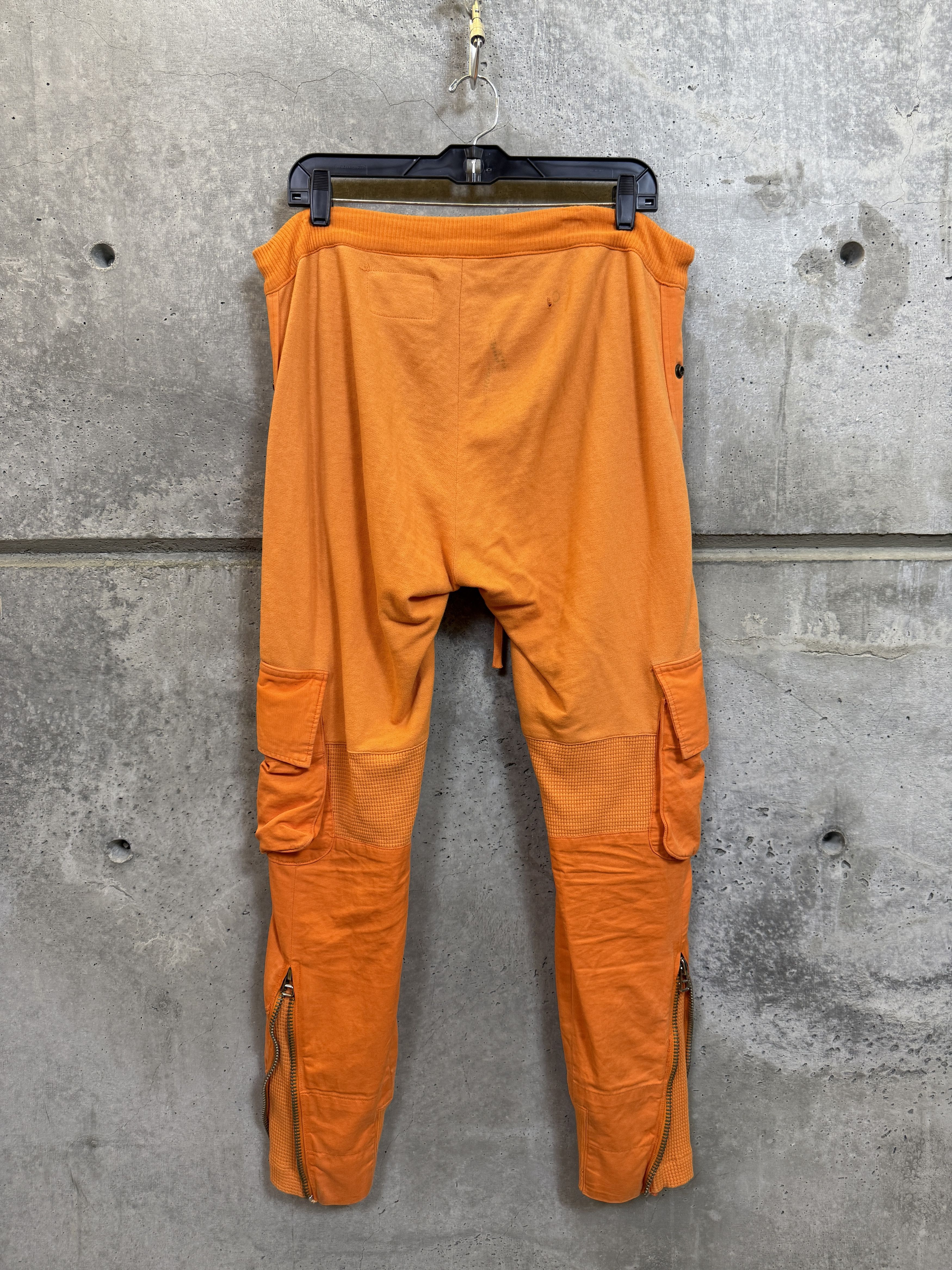 Greg Lauren Greg Lauren Sample Orange Cargo Zip Pants Size US 34 / EU 50 - 2 Thumbnail