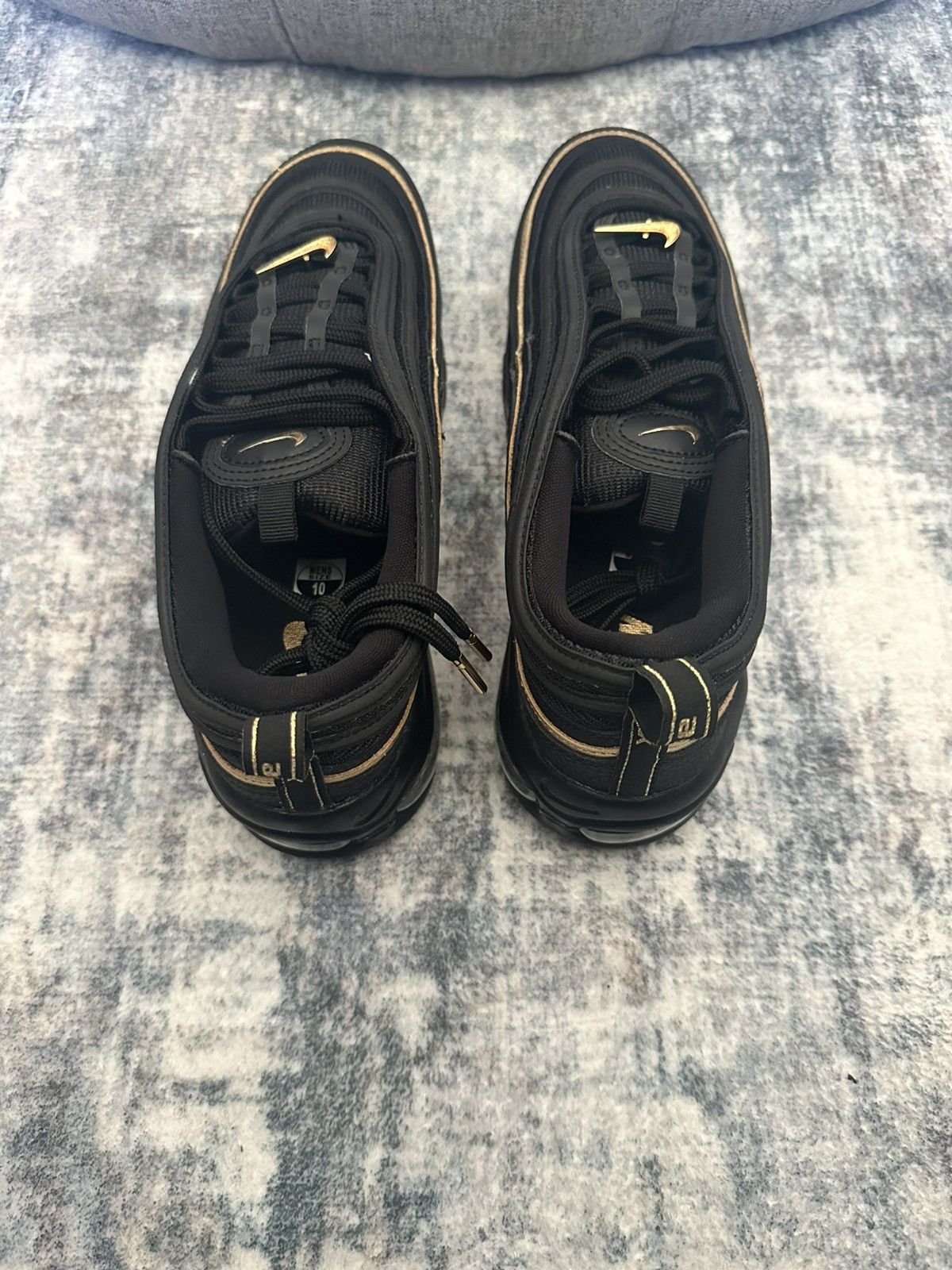 Nike Nike Air Max 97 Black/Metallic Gold Size US 10 / EU 43 - 4 Thumbnail