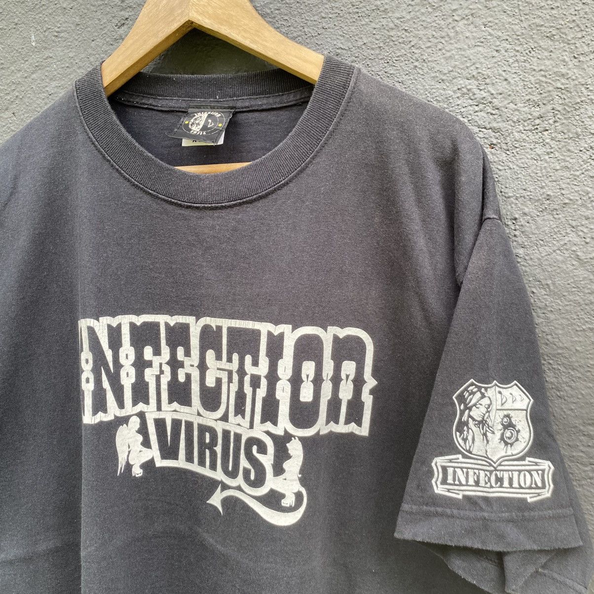 Japanese Brand Thrashed Faded Infection Virus Japanese Brand Tee Size US XL / EU 56 / 4 - 2 Thumbnail