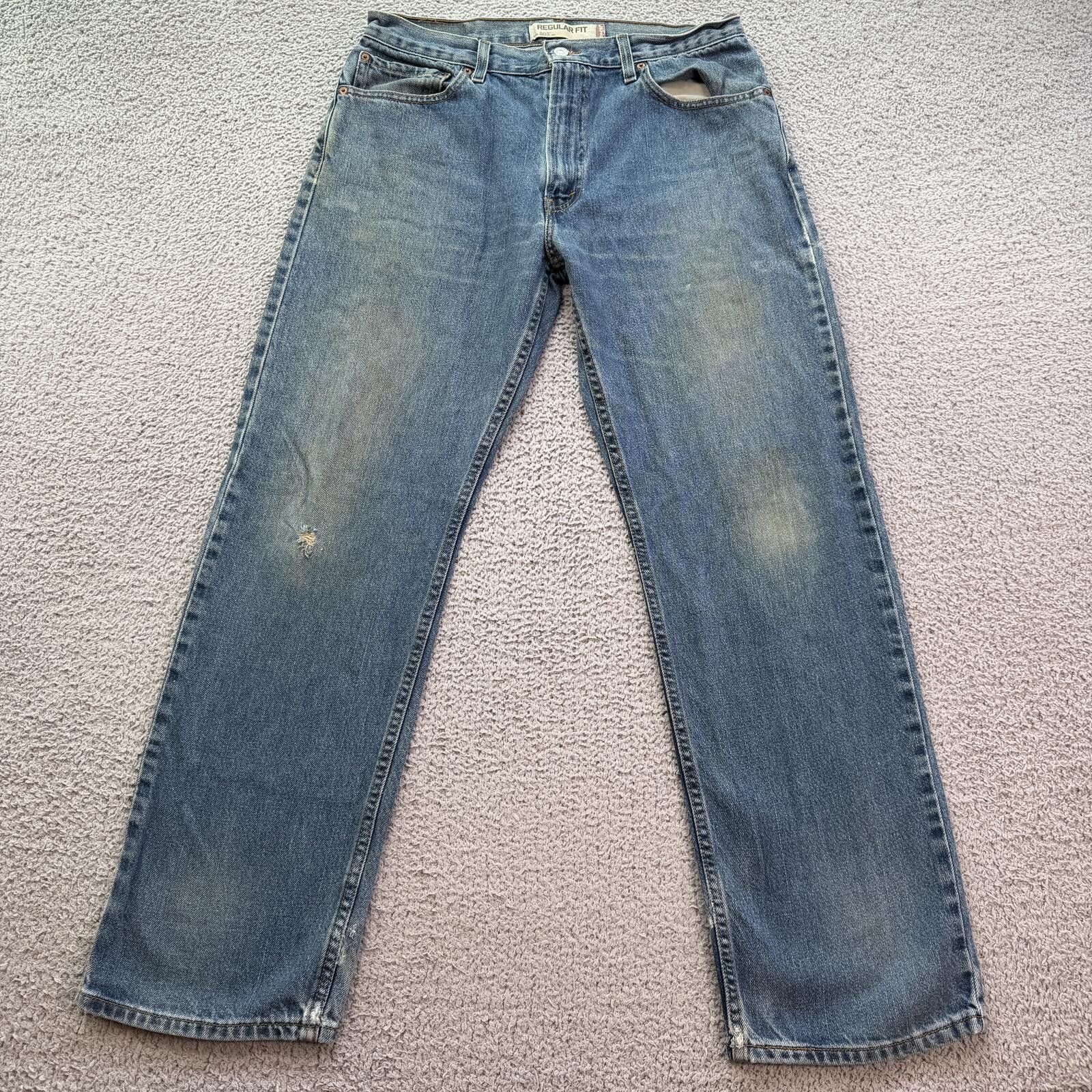 Levi's Vintage Y2K Levis 505 Regular Fit Light Wash Jeans 34x32 Size US 34 / EU 50 - 1 Thumbnail