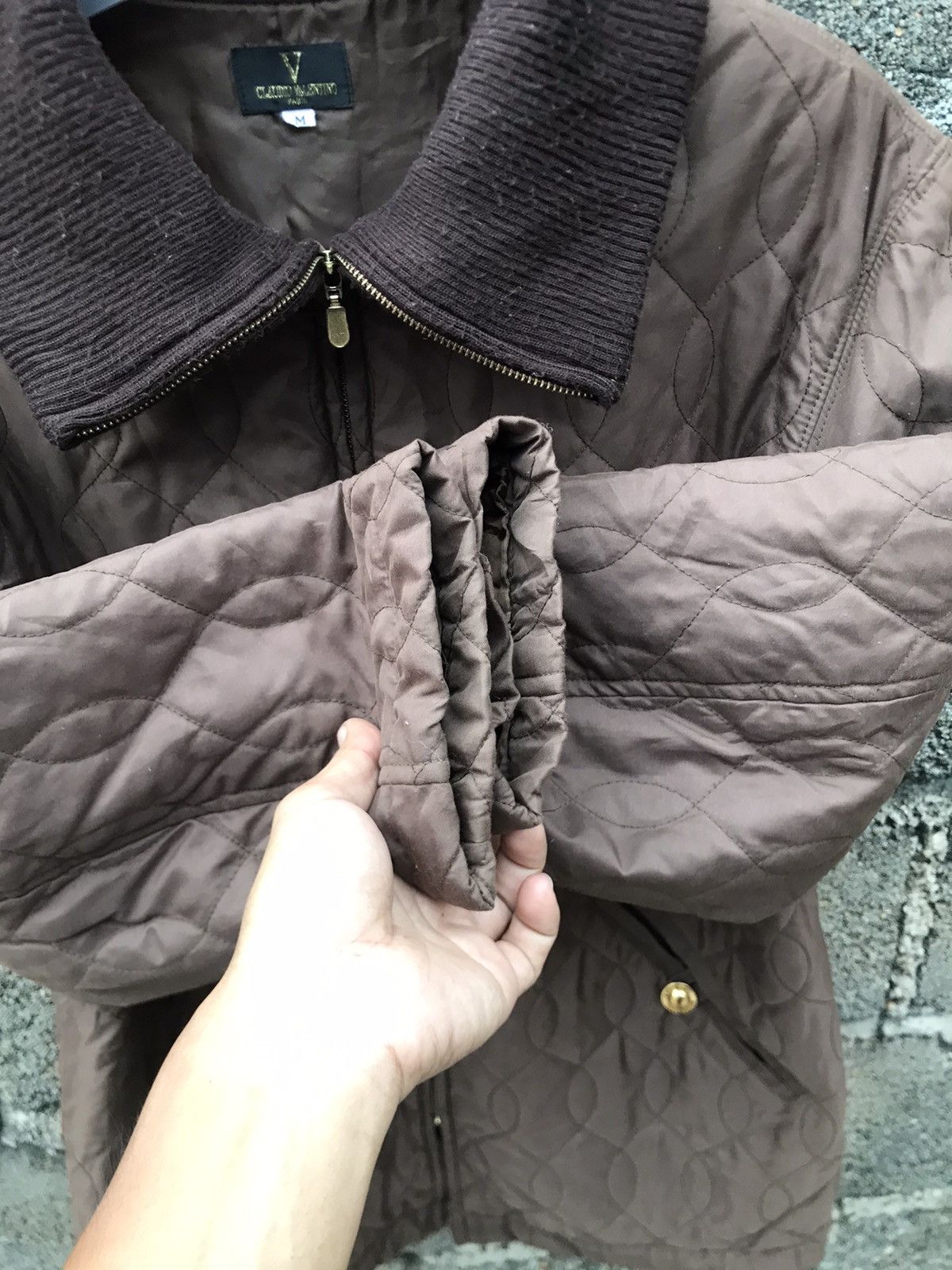 Japanese Brand × Valentino ⚡️Vintage Claudio Valentino Zipper Quilted Jacket Size US M / EU 48-50 / 2 - 7 Thumbnail