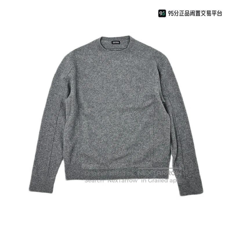 Ermenegildo Zegna Zegna Men's Loose Round Neck Solid Long. Size US M / EU 48-50 / 2 - 4 Thumbnail